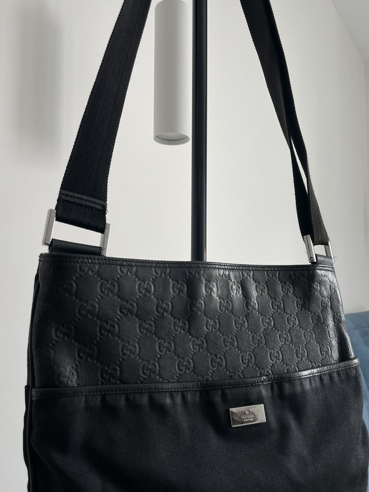 Gucci Gucci Guccissima Messenger Bag Black Monogram Size ONE SIZE - 3 Thumbnail