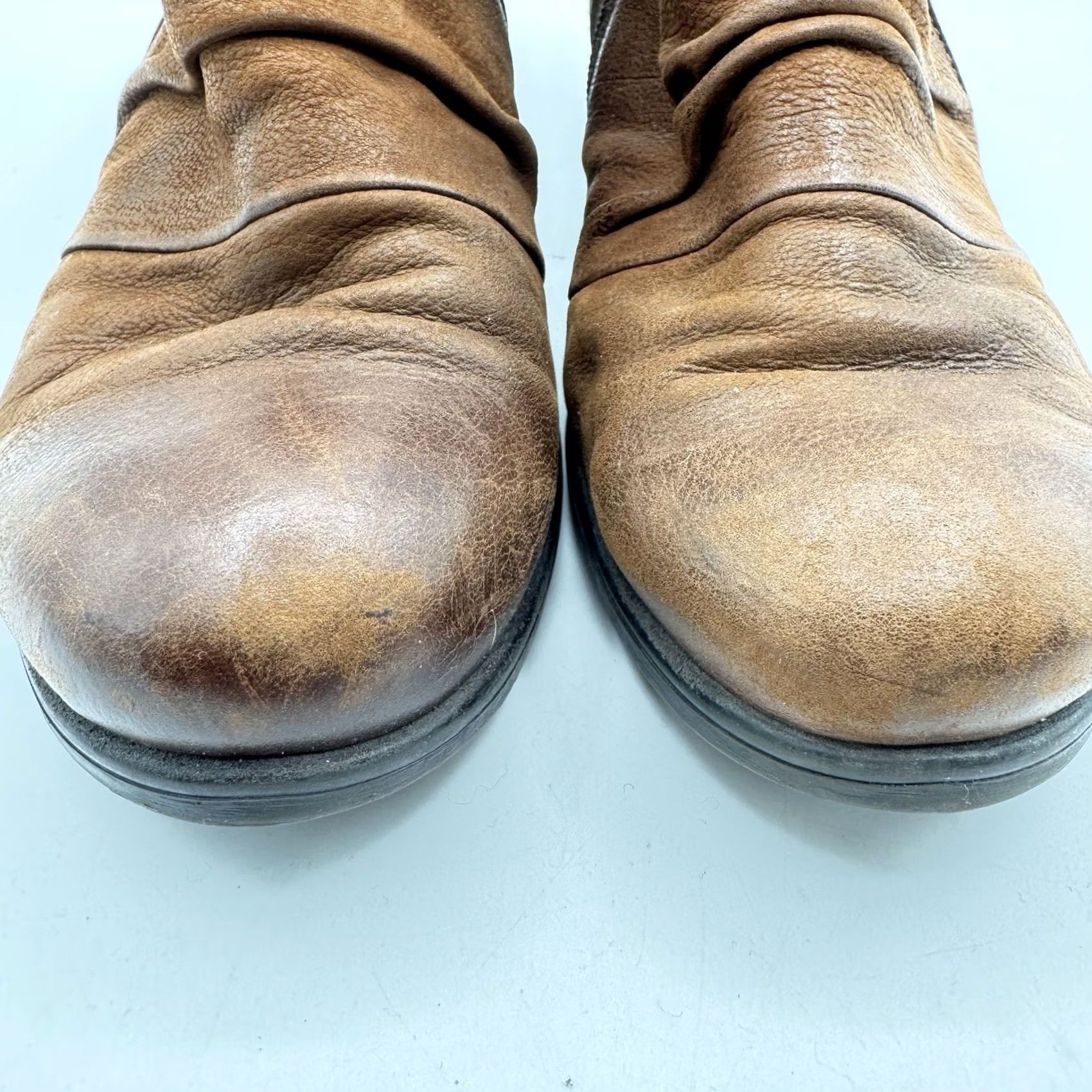 Vintage Miz Mooz Booties Leather Studded Booties Snap - Hazelnut Brown - EU 38 / US 7.5 - 8 - Women - Bootie Size US 8 / IT 38 - 5 Thumbnail