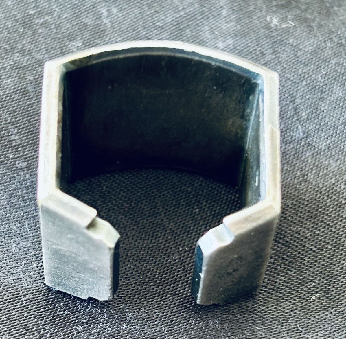 Julius Julius Engraved Industrial Brutalist Alloy Ring Size ONE SIZE - 5 Thumbnail