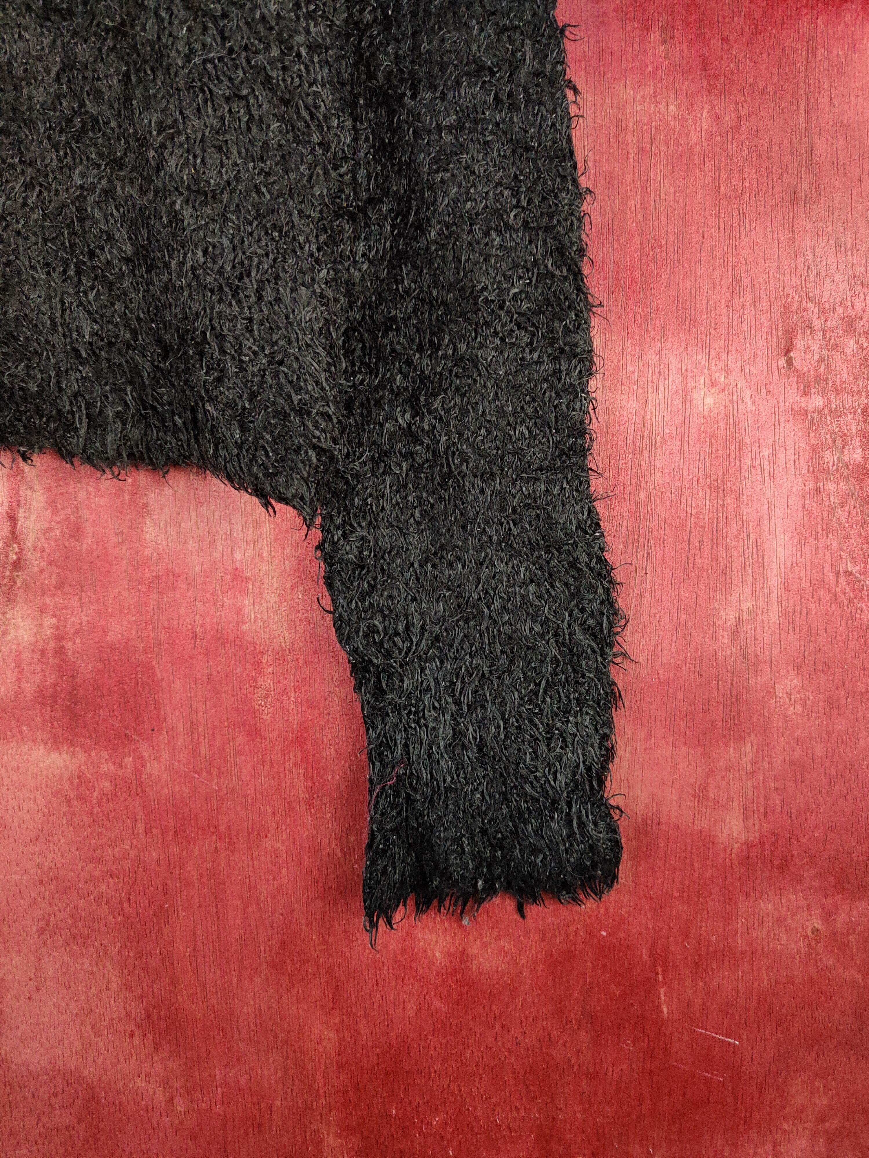 GU × Japanese Brand GU Black Shag Shaggy Fur Mohair Knitwear #S2087 Size M / US 6-8 / IT 42-44 - 6 Thumbnail