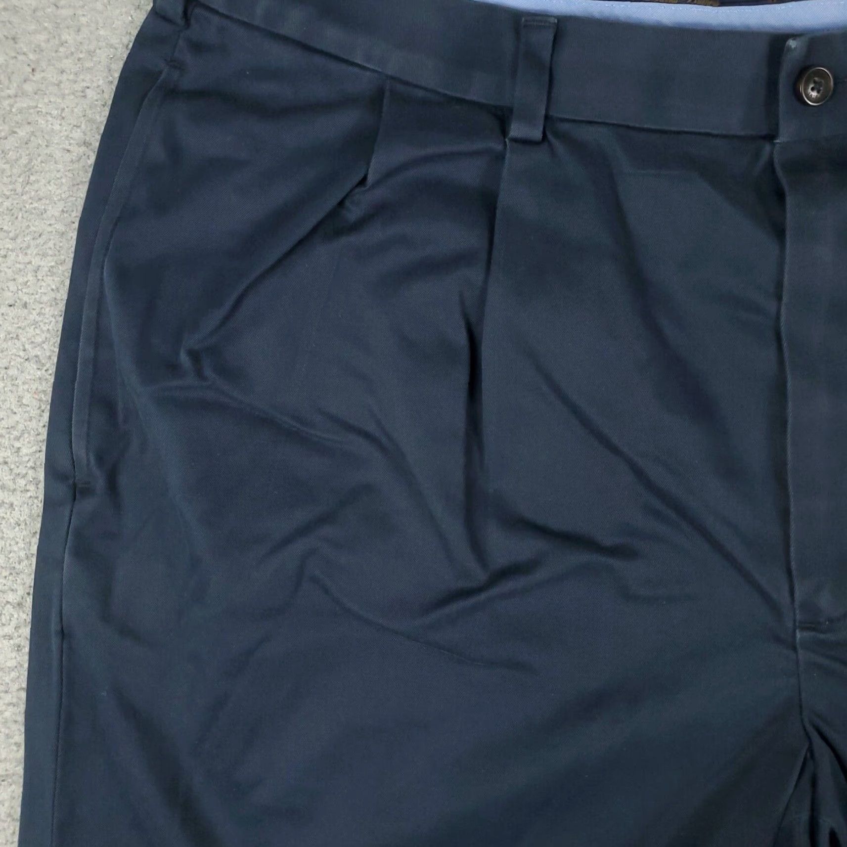 Brooks Brothers VINTAGE Brooks Brothers Mens Shorts Size 38 Cotton Pleated Chino Casual Classic Preppy Blue Size US 38 / EU 54 - 2 Thumbnail