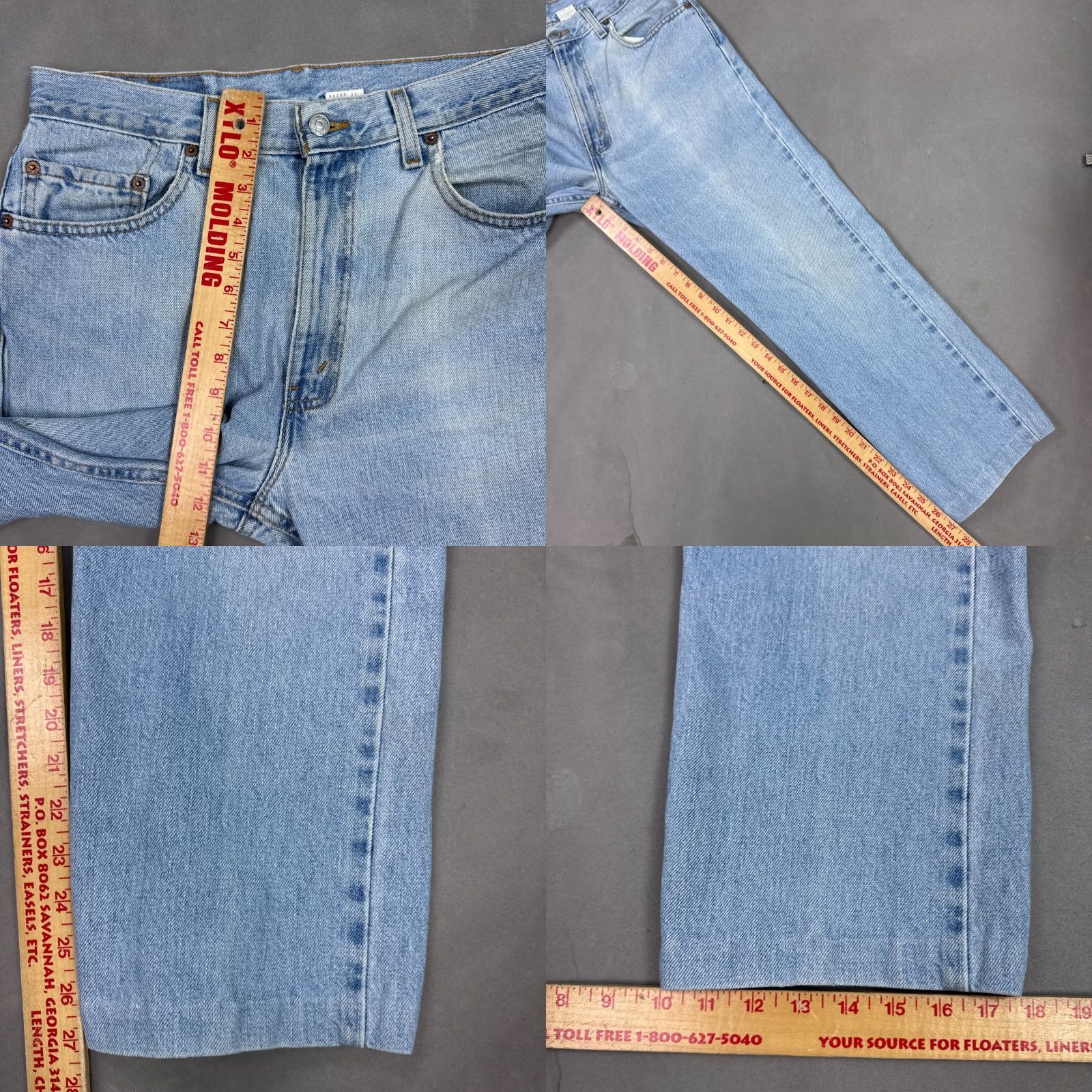 Levi's VINTAGE Levi's 505 Jeans Men 34x27 Blue 90s Made USA Faded Ins Altered Tag34x30 Jeans Mens Distressed 90s Theme Size US 34 / EU 50 - 10 Thumbnail