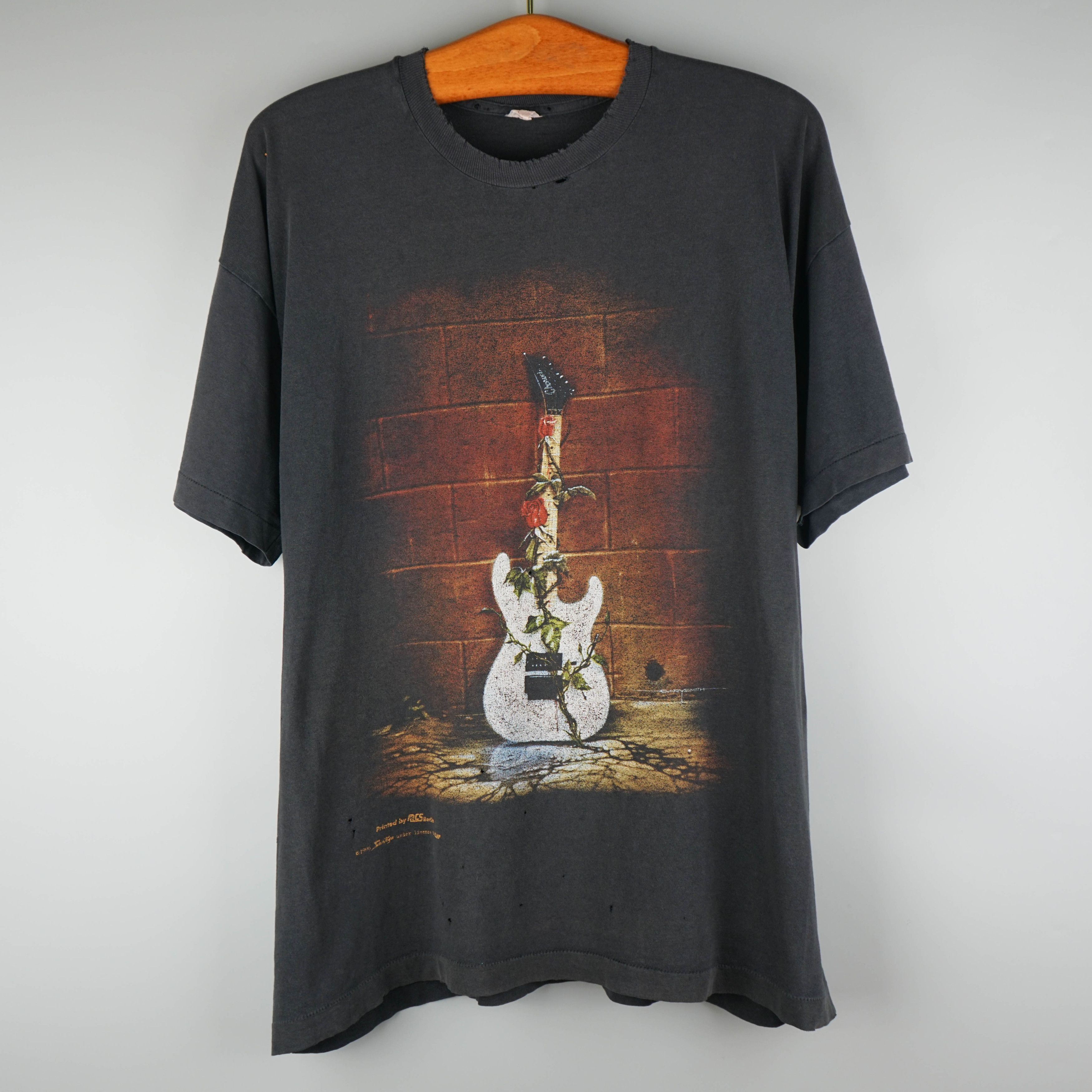 Band Tees × Vintage Vintage 1993 Savatage T-Shirt Distressed Size US XL / EU 56 / 4 - 1 Thumbnail