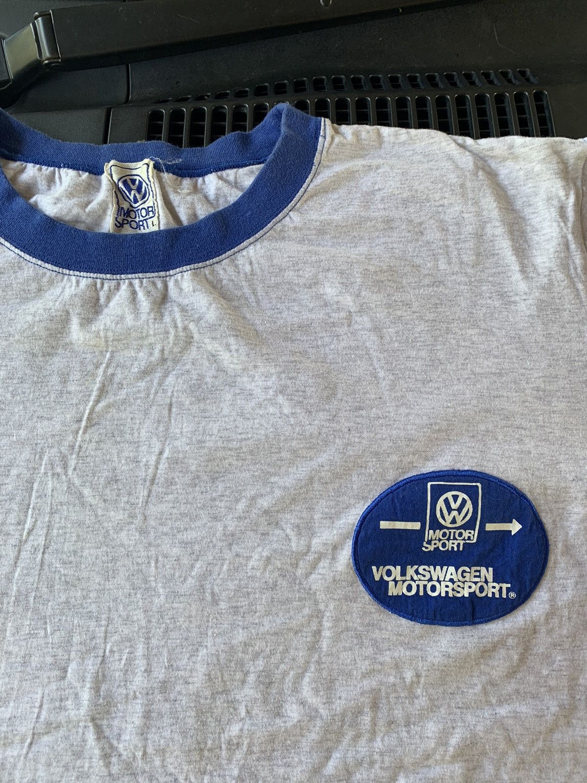 Vintage 90s Volkswagen Motorsport Crewneck Longsleeve Printed Tee Size US L / EU 52-54 / 3 - 3 Thumbnail