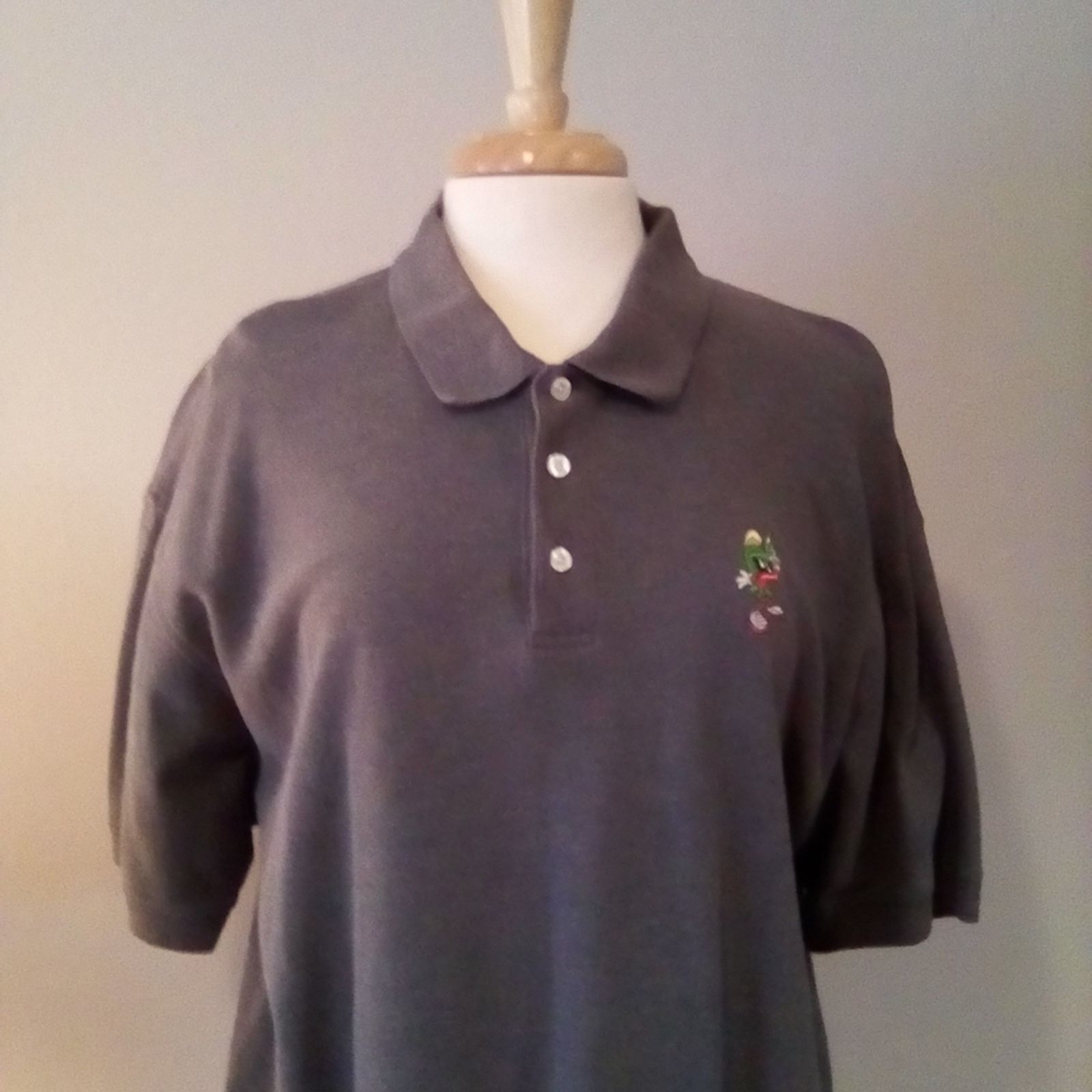 Warner Bros 2000 Warner Bros. Studio "Marvin the Martian" Polo Shirt XL Size US XL / EU 56 / 4 - 2 Thumbnail