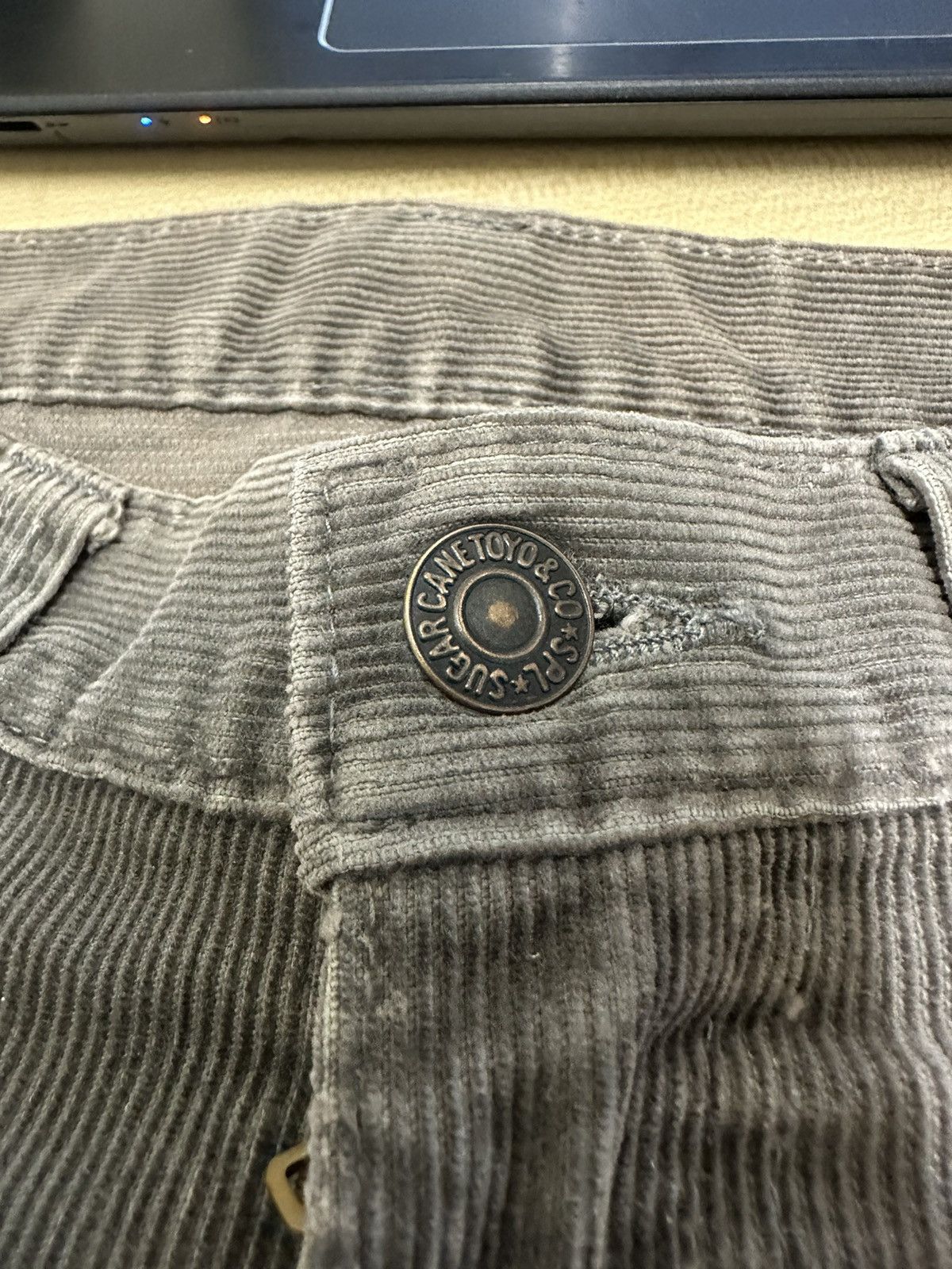 Sugar Cane Vintage 90s Sugarcane Corduroy Denim Pants Toyo Enterprise Size US 31 - 17 Thumbnail