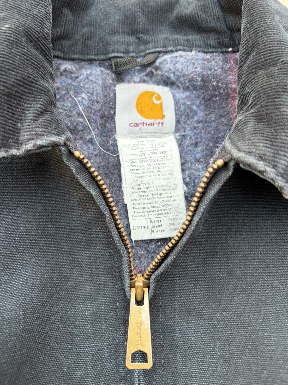 Carhartt Vintage Sunfaded Carhartt Detroit Jacket EJ001 BLK Size US XL / EU 56 / 4 - 6 Thumbnail