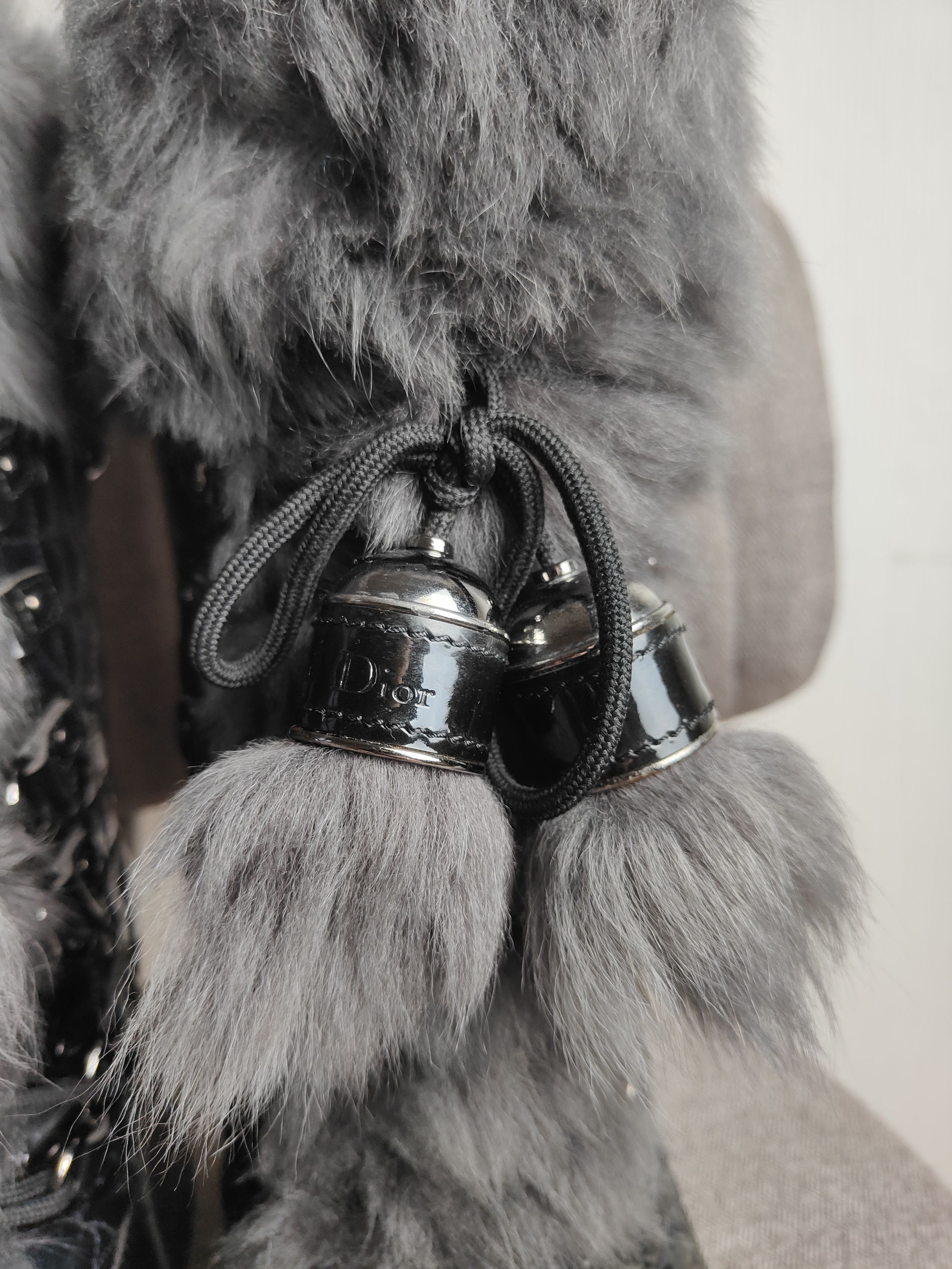 Dior Y2K Dior by John Galliano Massive Fur Quilted Snow Boots Size US 11 / IT 41 - 8 Thumbnail