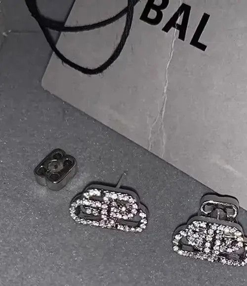 Other Retro full diamond earrings Size ONE SIZE - 2 Thumbnail