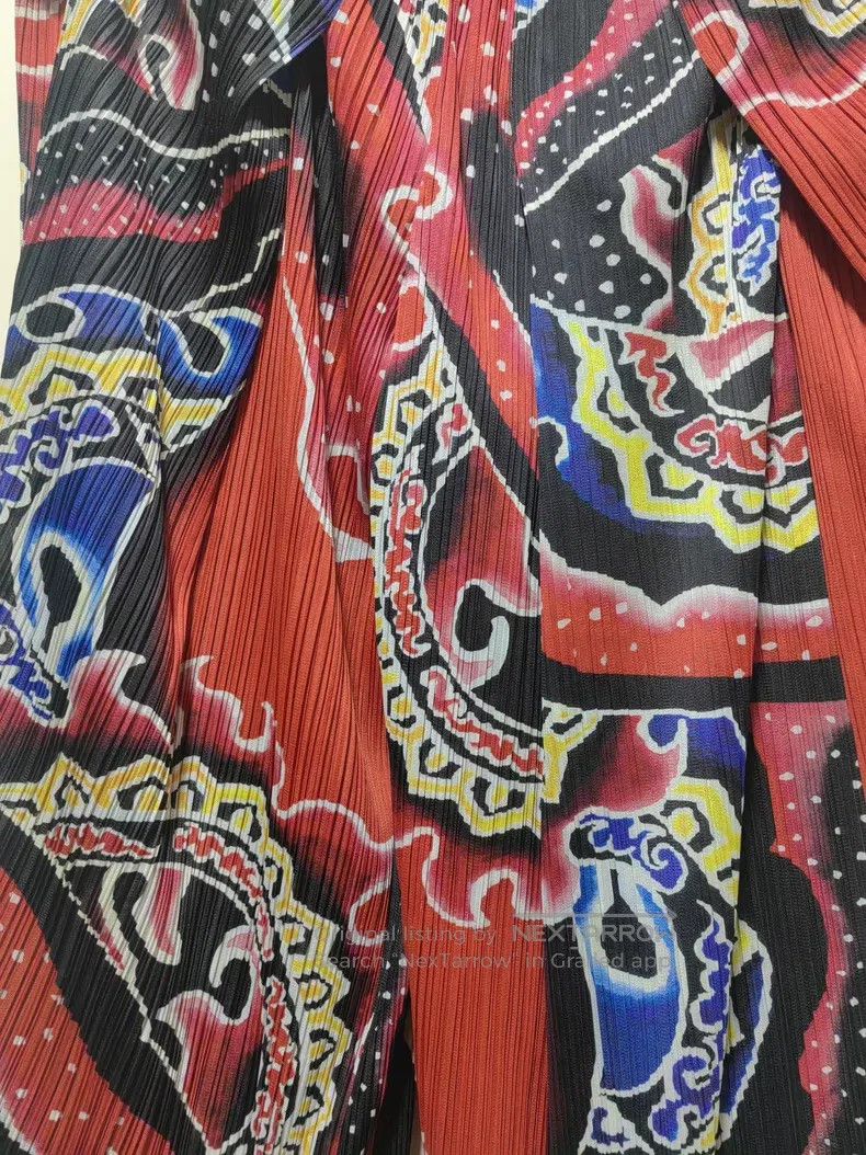 Issey Miyake Issey Miyake size:3 Red Opera Mask Print Pants Size 31" - 7 Thumbnail