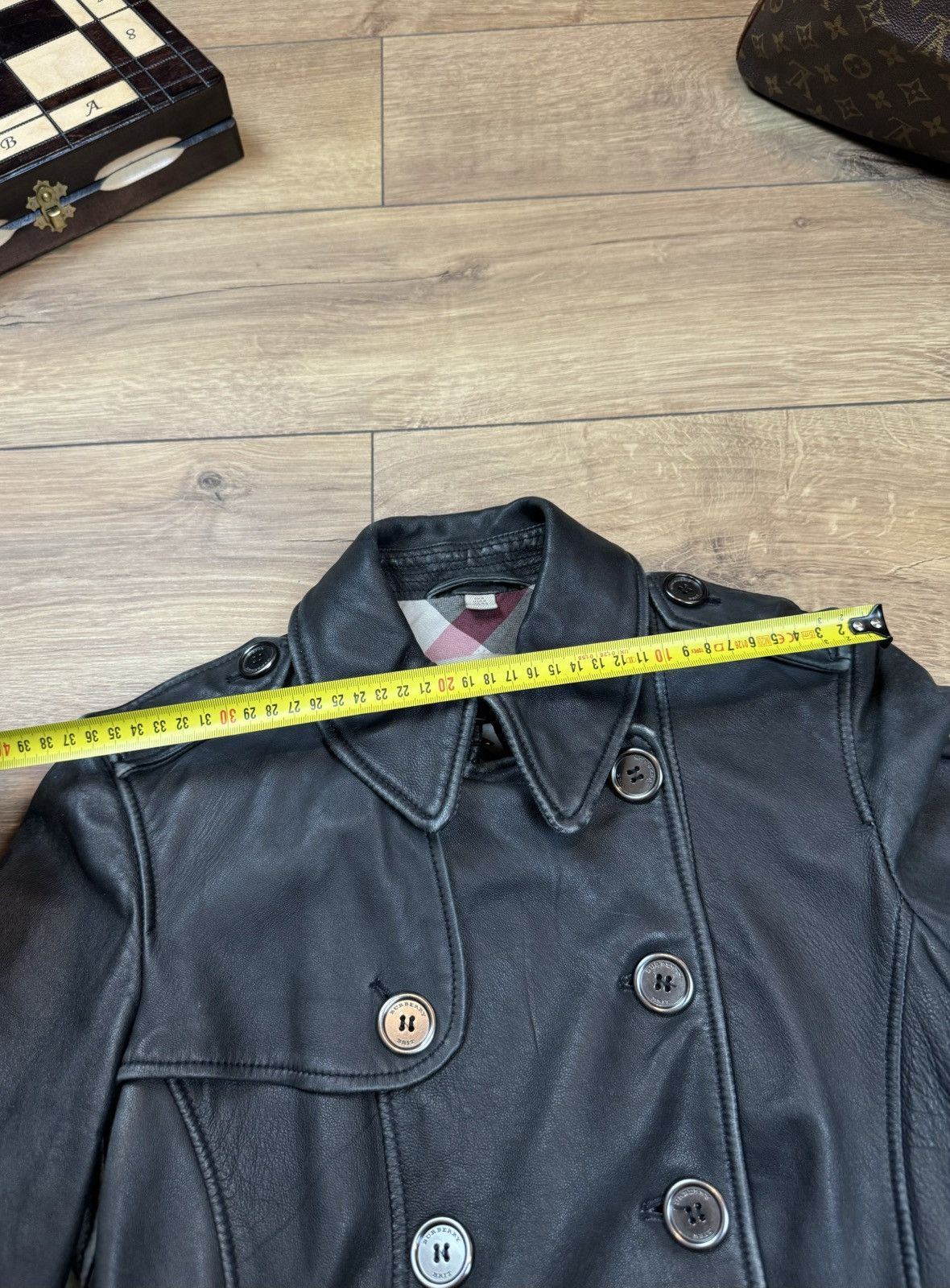 Burberry Leather trench coat Burberry original luxury streetwear item Size S / US 4 / IT 40 - 7 Thumbnail