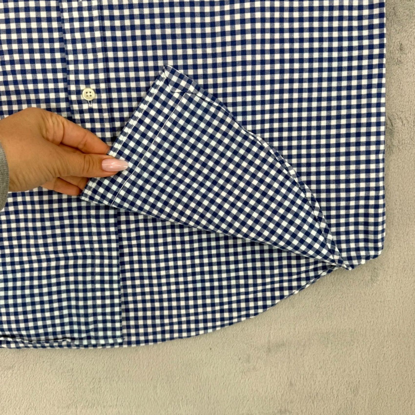 Ralph Lauren Ralph Lauren Mens Blue White Gingham Button-Down Shirt Size Medium Size US M / EU 48-50 / 2 - 7 Thumbnail