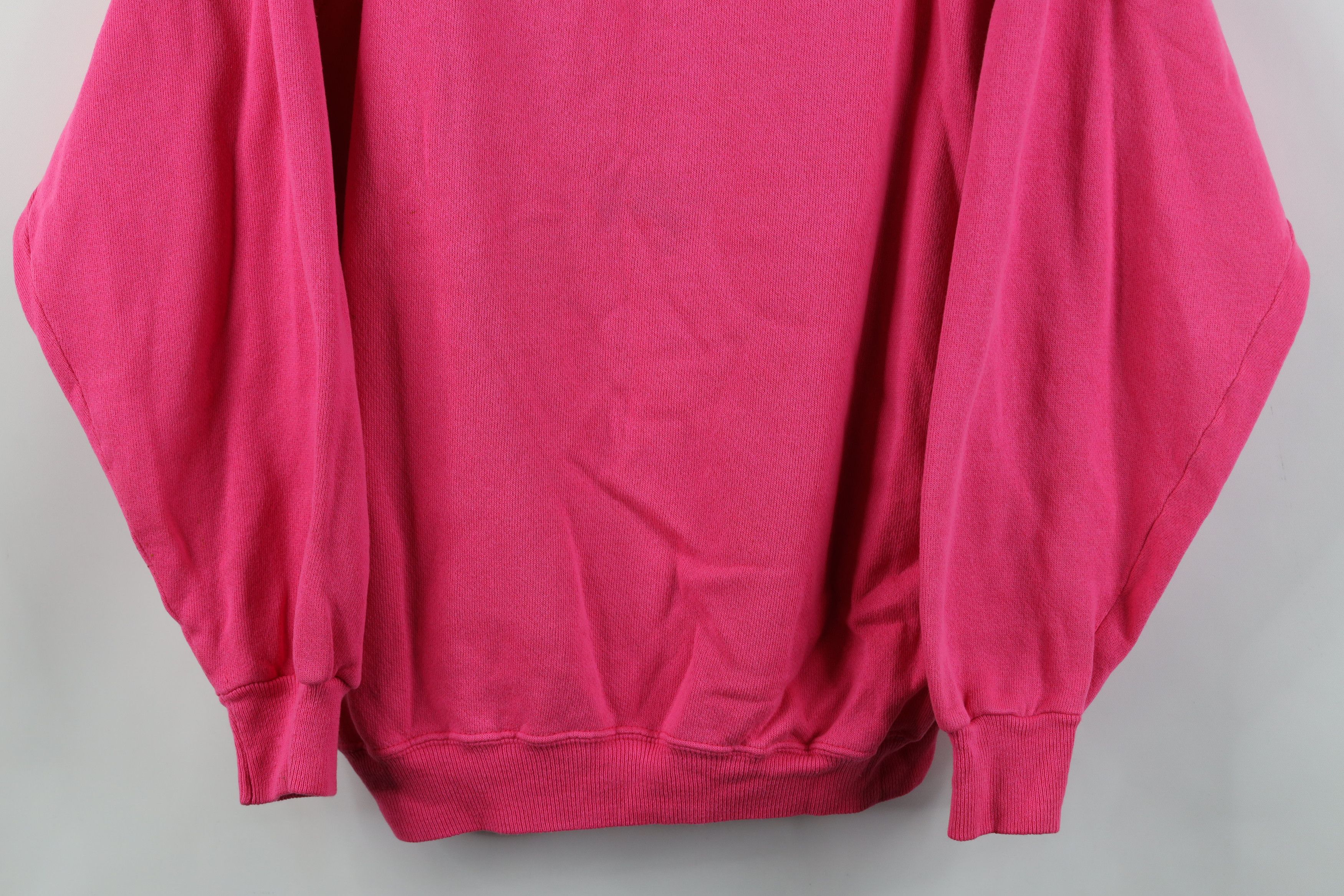 Vintage Vintage 80s 90s Streetwear Crewneck Sweatshirt Pink USA Size XL / US 12-14 / IT 48-50 - 3 Thumbnail