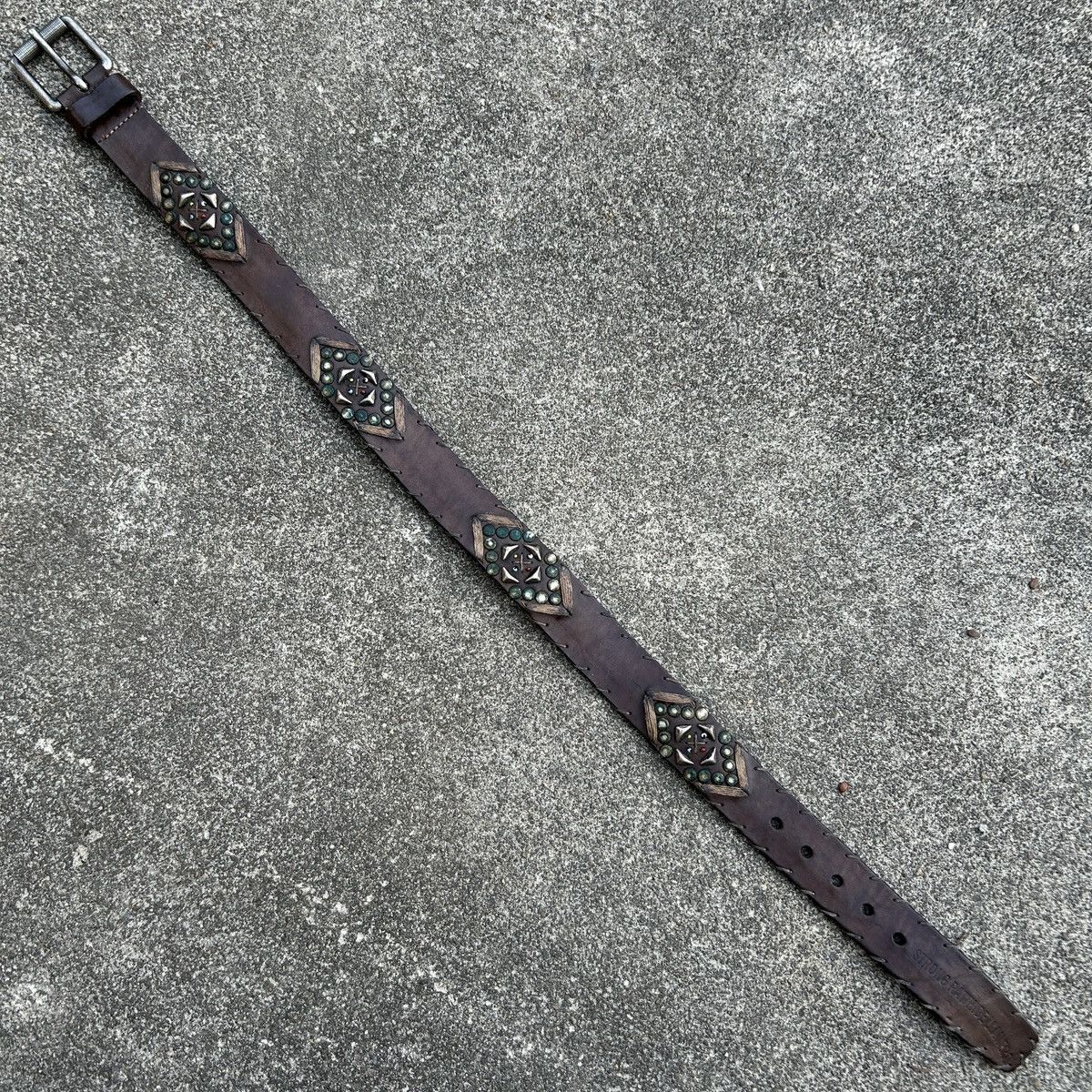 Vintage Vintage studded leather belt (Kapital Style) Size ONE SIZE - 8 Thumbnail