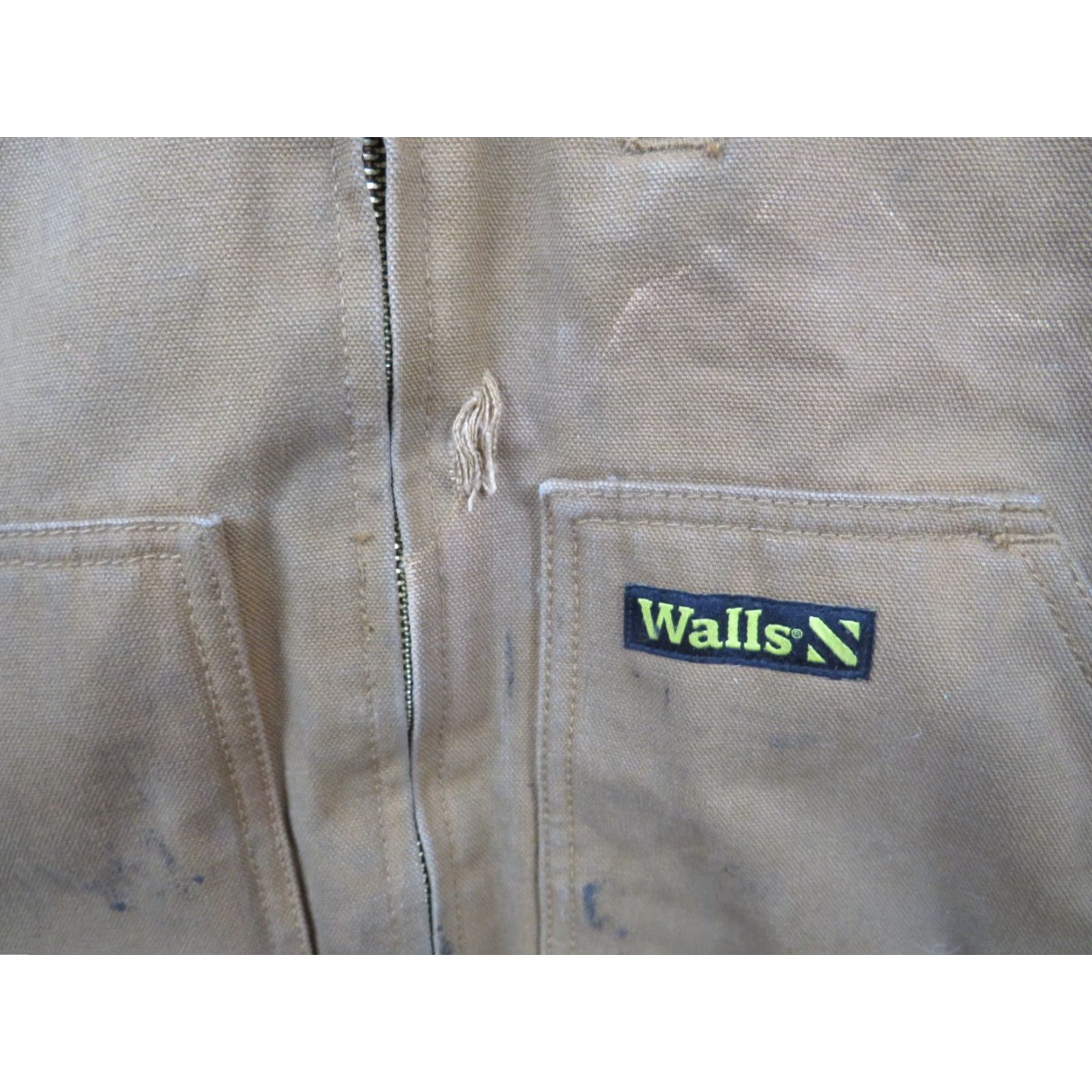 Walls VTG Walls Chore Jacket 2XL Workwear Brown Canvas Insulated Patch Pockets Corduroy Collar Blanket Lined Made in USA Mens Jacket Size US XXL / EU 58 / 5 - 4 Thumbnail