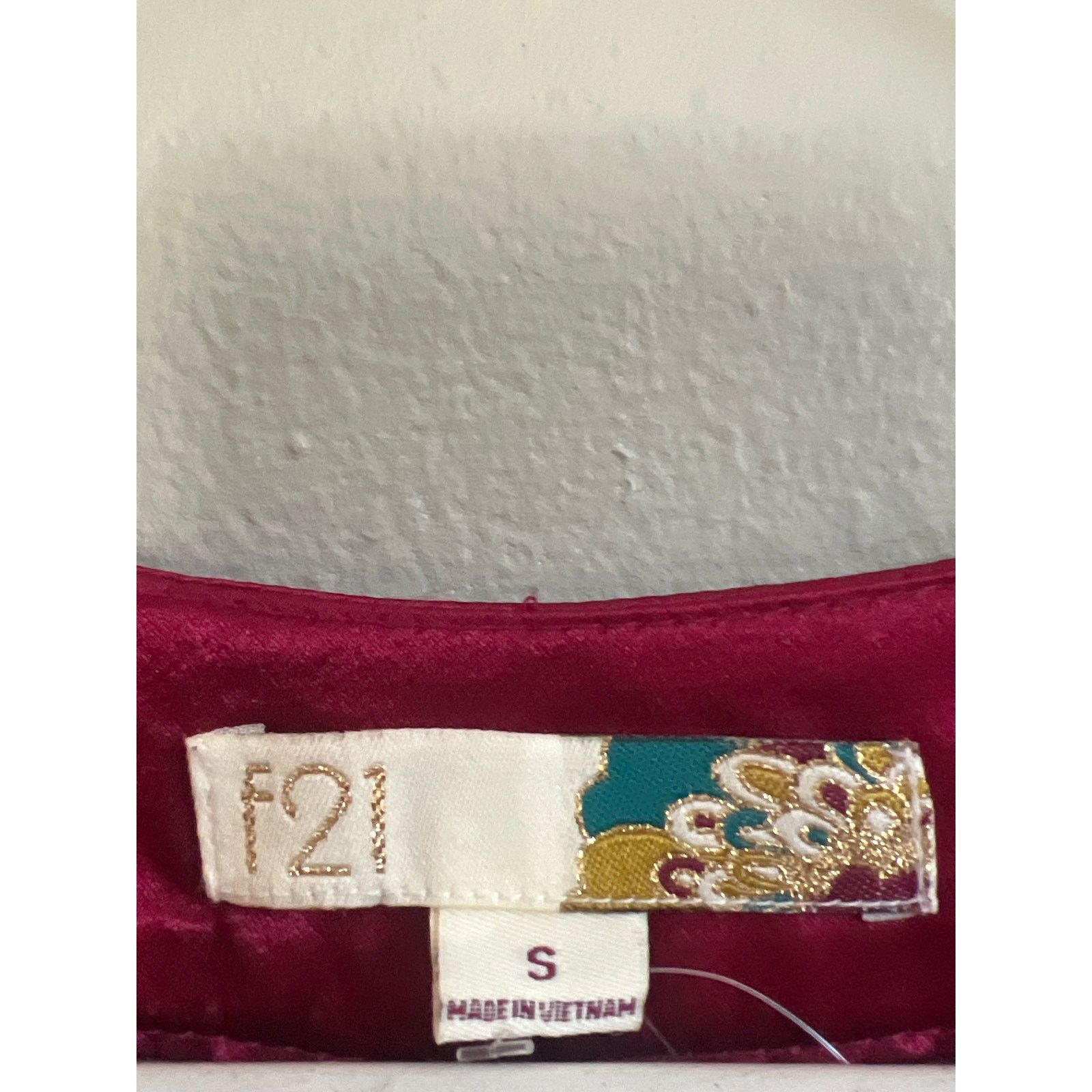 Other Forever 21 Festive Red/Wine Balloon Dress - Size S Size S / US 4 / IT 40 - 2 Thumbnail