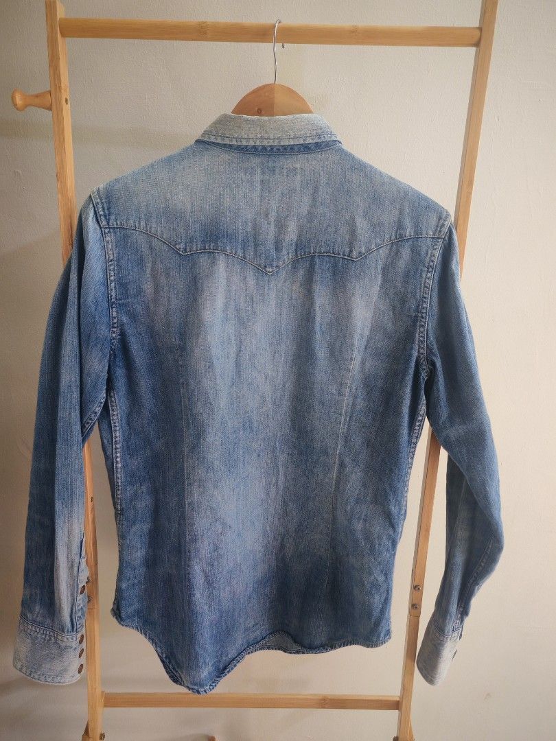 Ralph Lauren Ralph Lauren Western Denim Shirt Gold Snap Size US M / EU 48-50 / 2 - 5 Thumbnail
