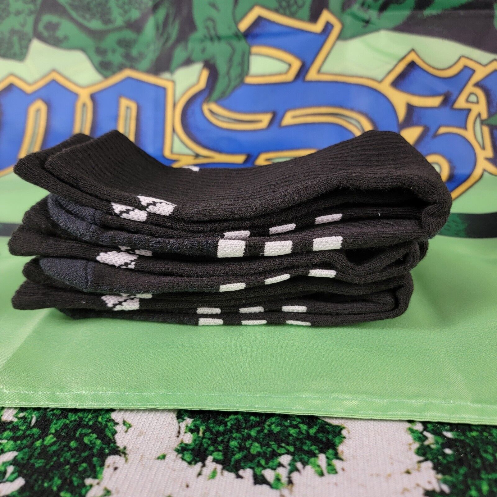 Adidas Adidas Cushioned Crew Socks 3 PairBlack Sport Training Socks Size ONE SIZE - 5 Thumbnail