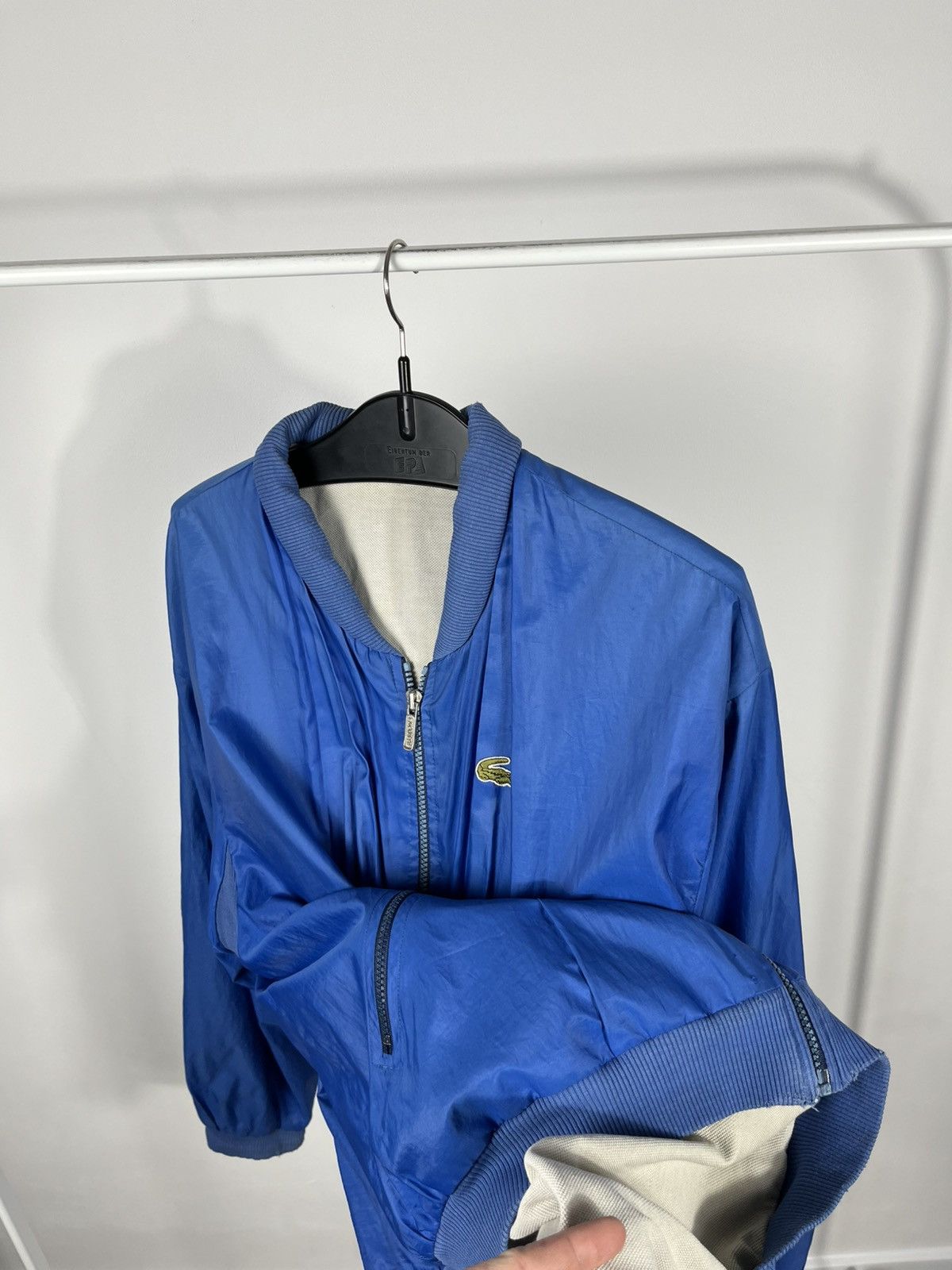 Lacoste Vintage Lacoste Bomber Jacket Blue Full Zip Made in France Size US XXL / EU 58 / 5 - 10 Thumbnail