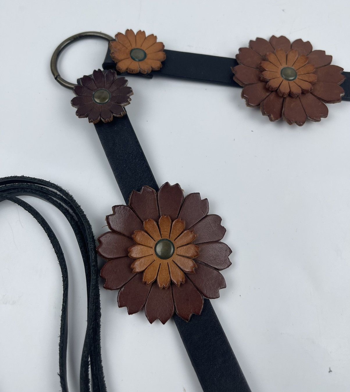Genuine Leather × Japanese Brand no buckle waist leather belt tc7 Size ONE SIZE - 3 Thumbnail