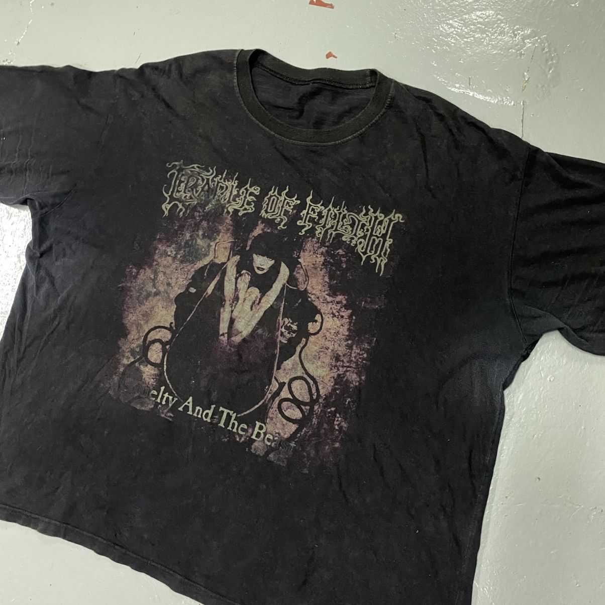 Band Tees × Vintage Vintage Boxy Cradle Of Filth Tee Metal Promo Shirt Size US XL / EU 56 / 4 - 1 Thumbnail