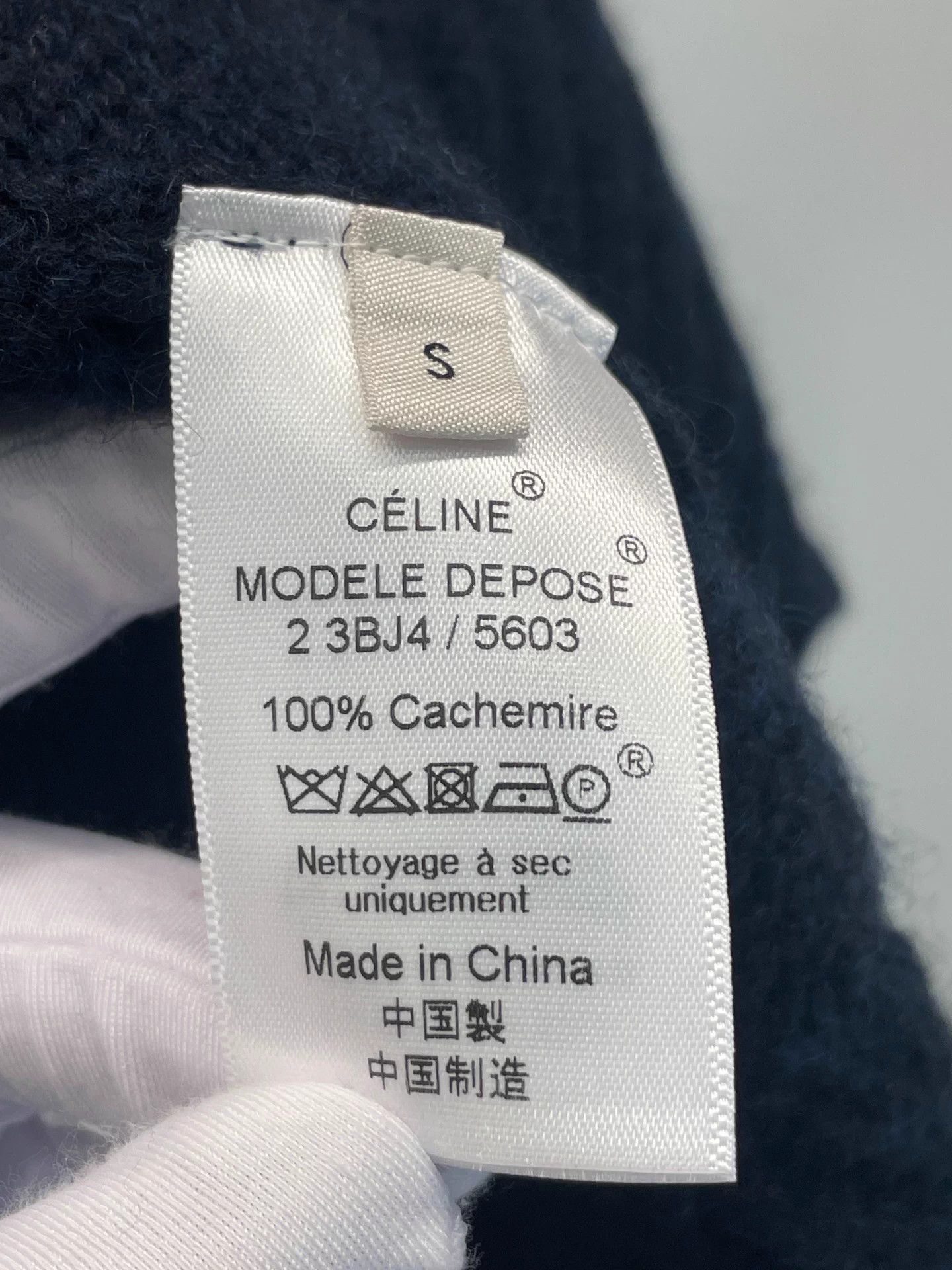 Celine Celine Black Cashmere Sweater Size S Size S / US 4 / IT 40 - 3 Thumbnail