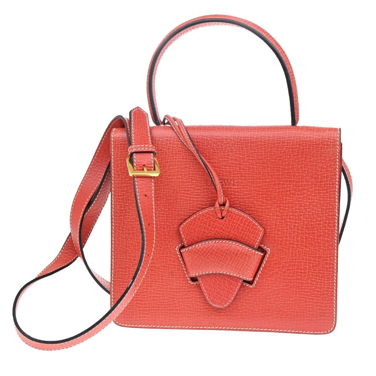 Loewe Loewe Barcelona Shoulder Bag Leather Size ONE SIZE - 1 Thumbnail