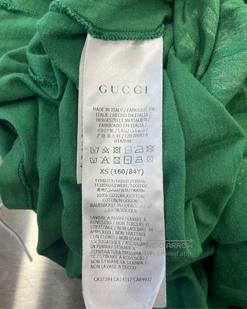 Gucci Gucci Green double G record letter logo short sleeve Size US XS / EU 42 / 0 - 4 Thumbnail