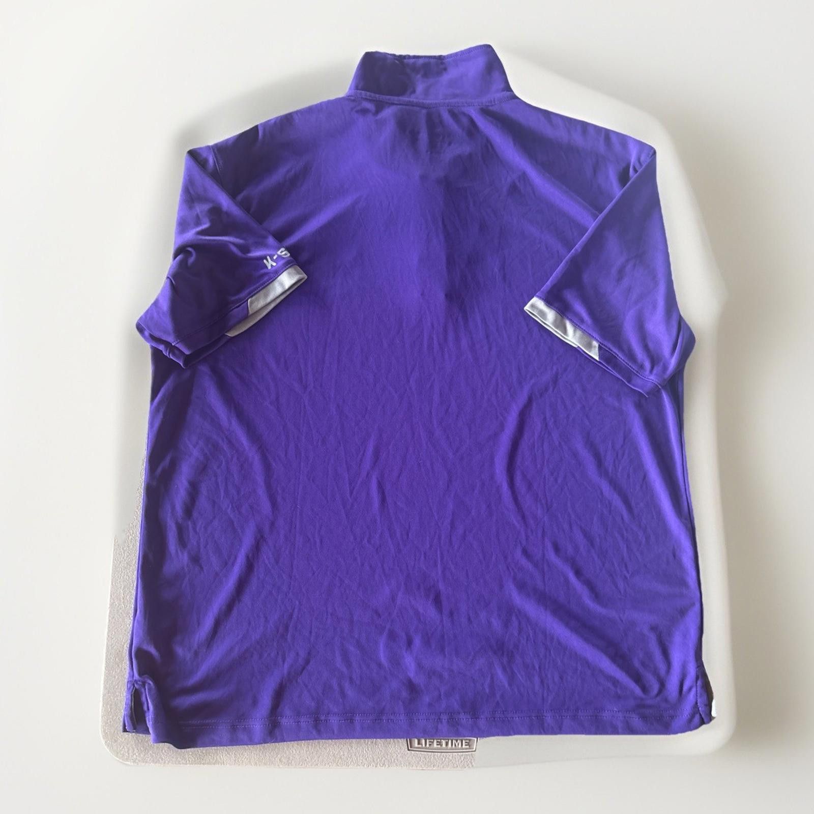 Nike Kansas State Wildcats Polo Shirt Mens Large Fit Dry XL Size ONE SIZE - 5 Thumbnail