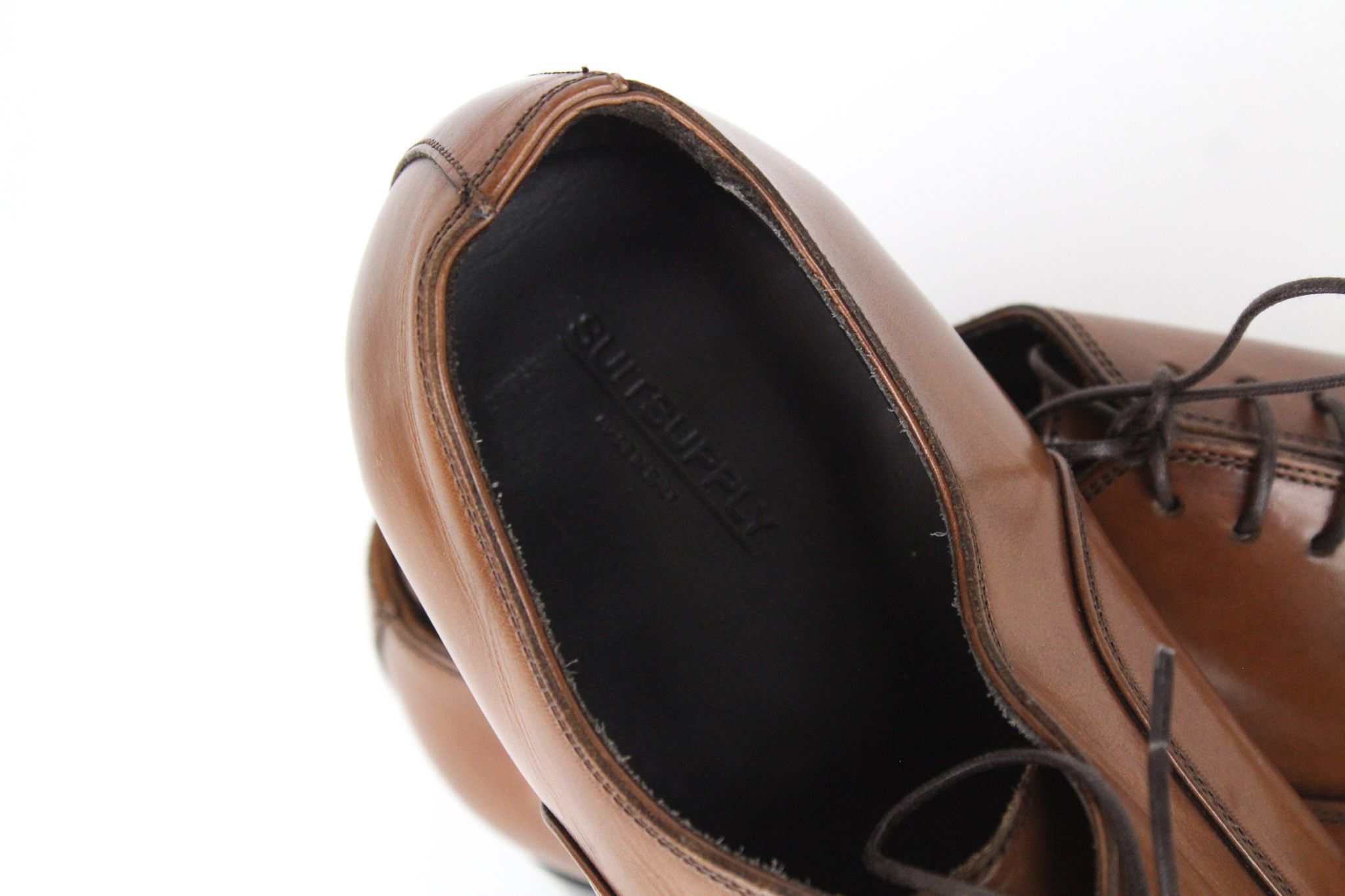 Suitsupply EU42 Brown Leather Laced Low-Top 72345 Size US 9 / EU 42 - 18 Thumbnail