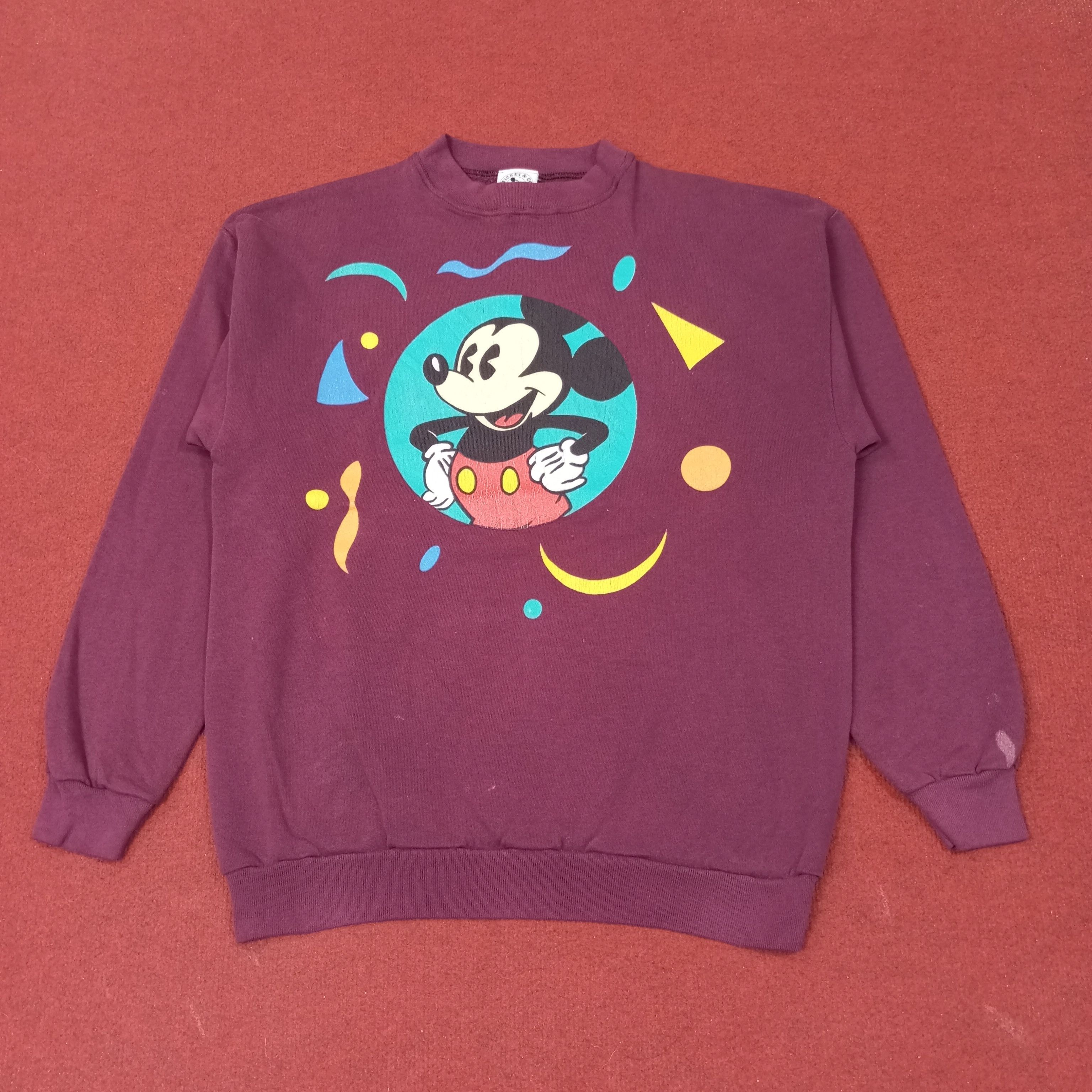 Vintage Mickey Mouse Disney Vintage Sweatshirt c255n18 Size US M / EU 48-50 / 2 - 1 Thumbnail