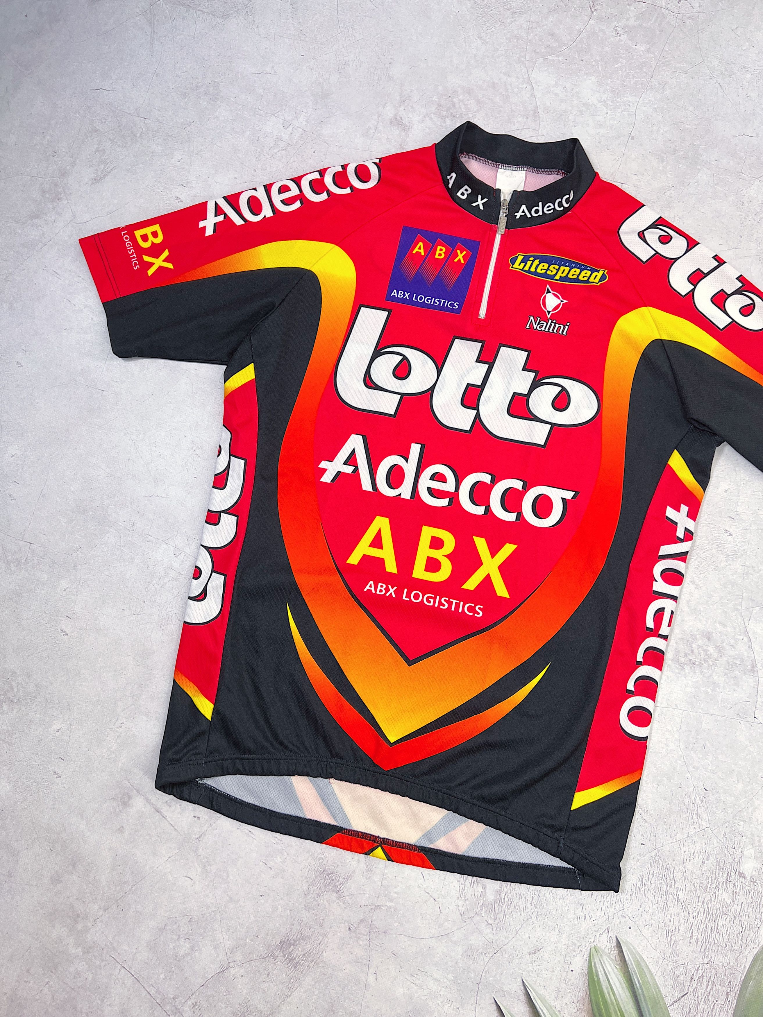 Sports Specialties × Vintage Vintage Nalini Lotto ABX Cycling Jersey Adecco Size US M / EU 48-50 / 2 - 2 Thumbnail