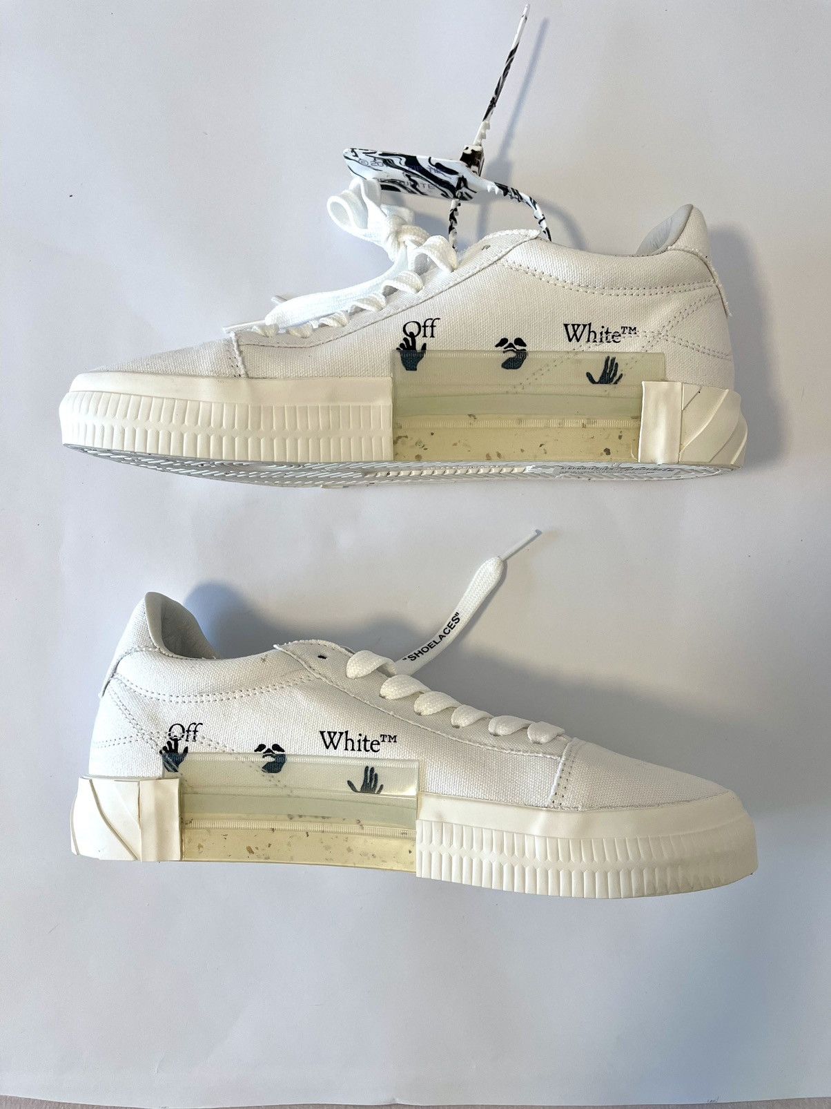Off-White OFF-WHITE Vulc Low Eco Canvas White Pink FW21 Size US 10 / IT 40 - 3 Thumbnail
