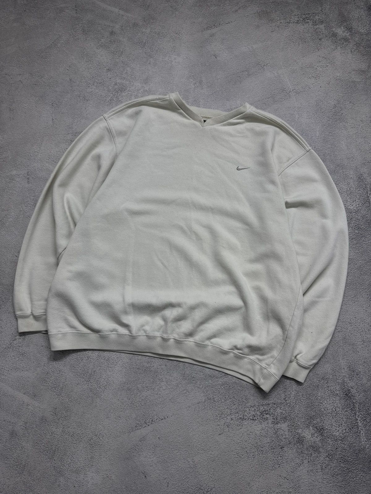 Nike Vintage Y2k Nike Mini Swoosh Sweatshirt 90’s Size US XXL / EU 58 / 5 - 3 Thumbnail
