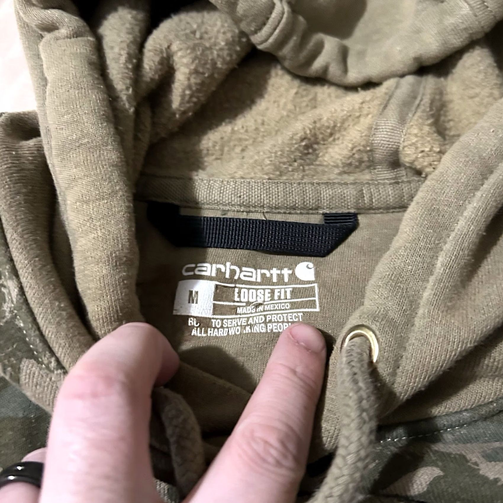 Carhartt Carhartt Hoodie Men Loose Fit Tree Camo Size M Brown Pullover Size US M / EU 48-50 / 2 - 3 Thumbnail