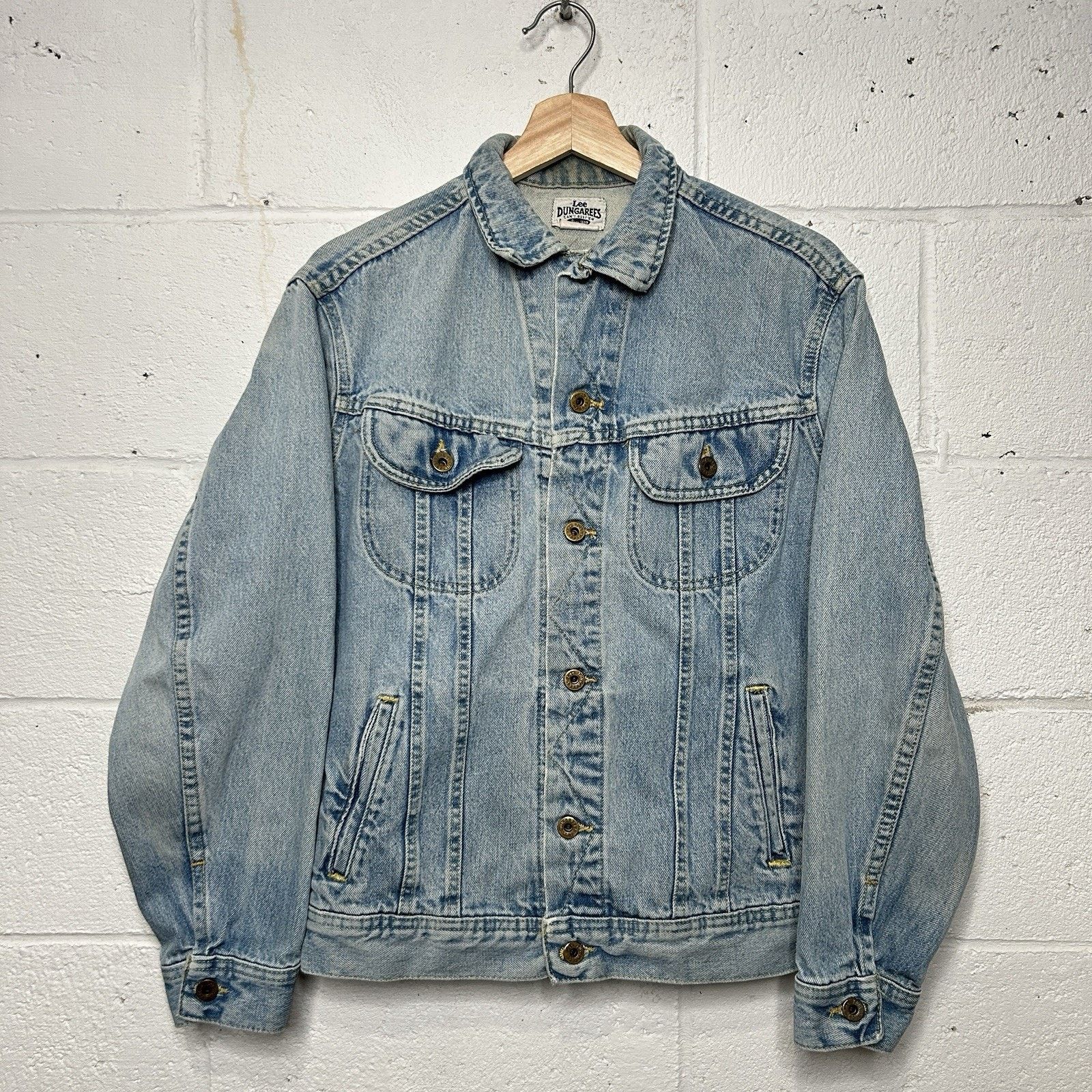 Lee Vintage Lee Dungarees Denim Trucker Jacket “Light Wash” Size US S / EU 44-46 / 1 - 1 Thumbnail