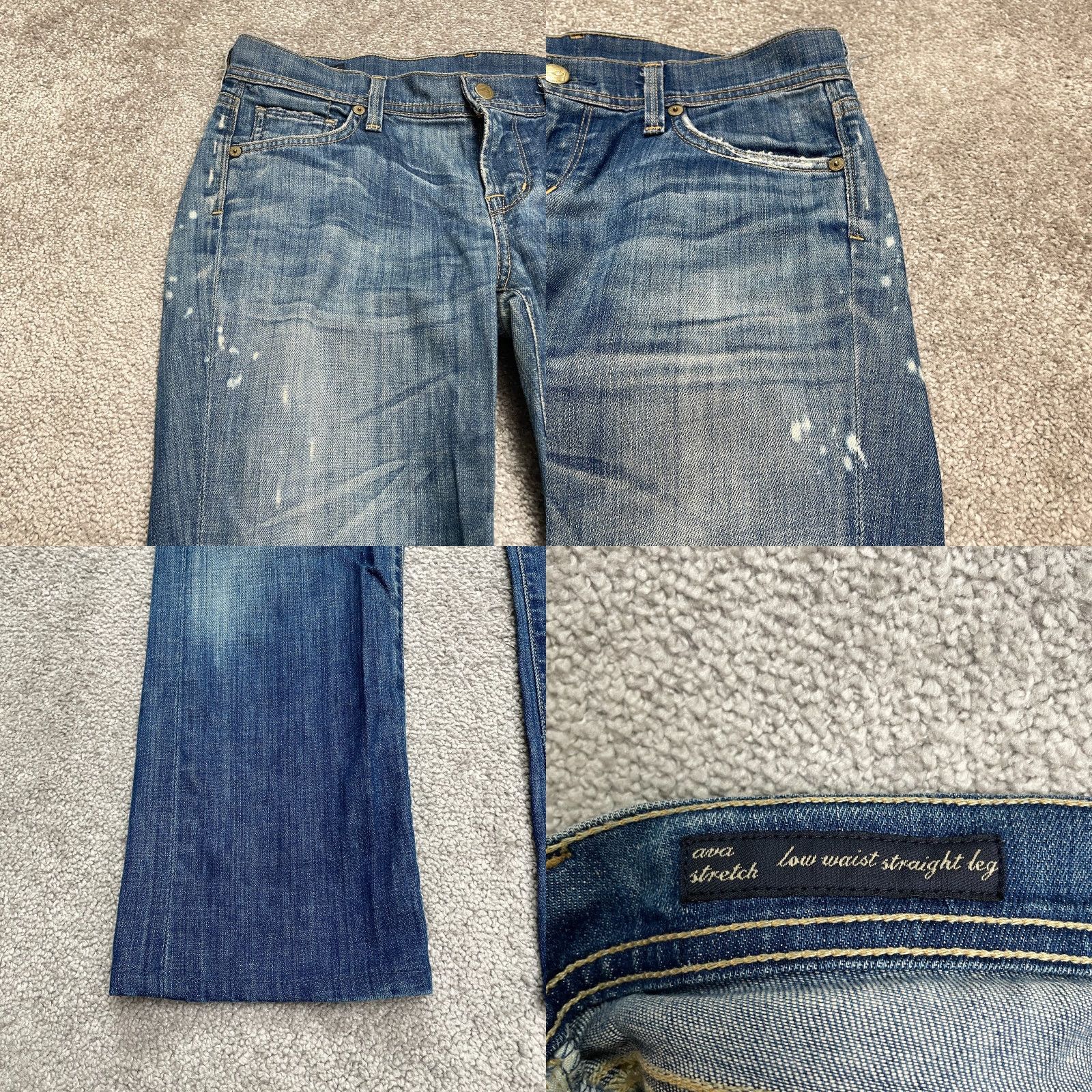 Citizens Of Humanity VINTAGE Citizen of Humanity Ava Straight Leg Jeans Womens 27 Blue Casual Denim 2010s Size 27" / US 4 / IT 40 - 8 Thumbnail