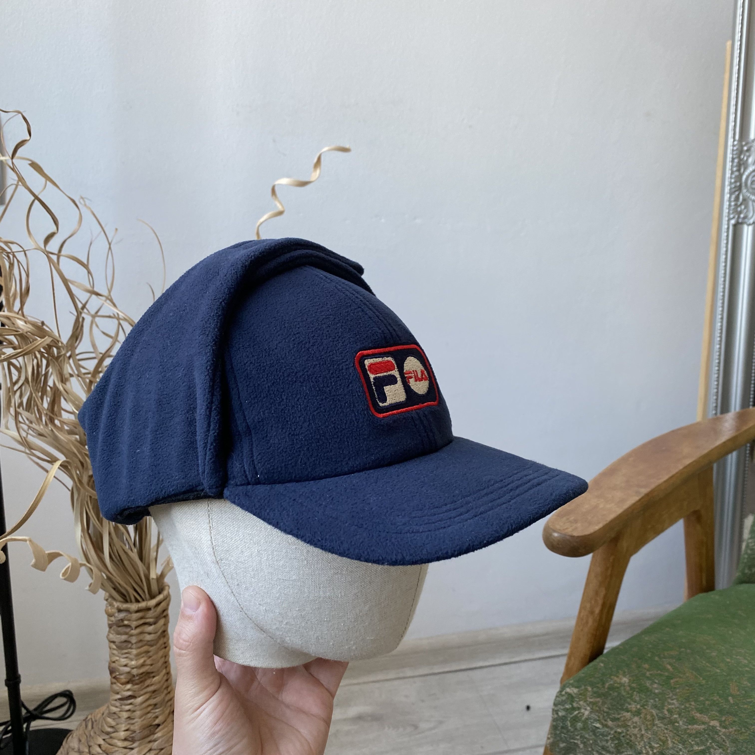 Fila ❄️ Vintage 90s Fleece Fila cap outdoor style Dad hat Size ONE SIZE - 4 Thumbnail