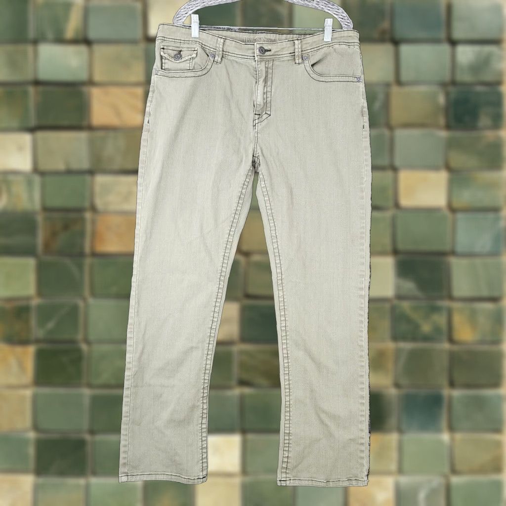 Vintage Axe & Crown Straight Green Jeans Mens 38x34 Regular Size US 38 / EU 54 - 1 Thumbnail