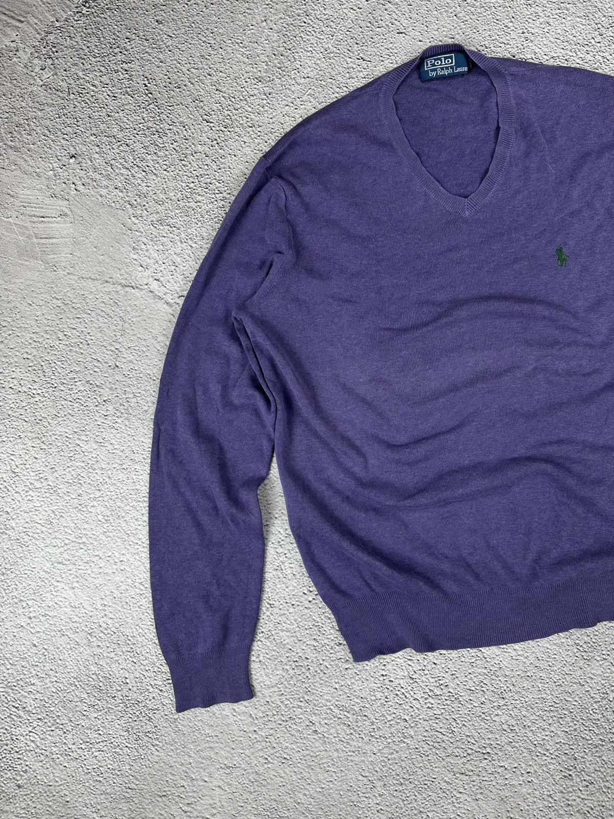 Polo Ralph Lauren Vintage Polo by Ralph Lauren Knit V-Neck Pullover Old Money Size US S / EU 44-46 / 1 - 3 Thumbnail