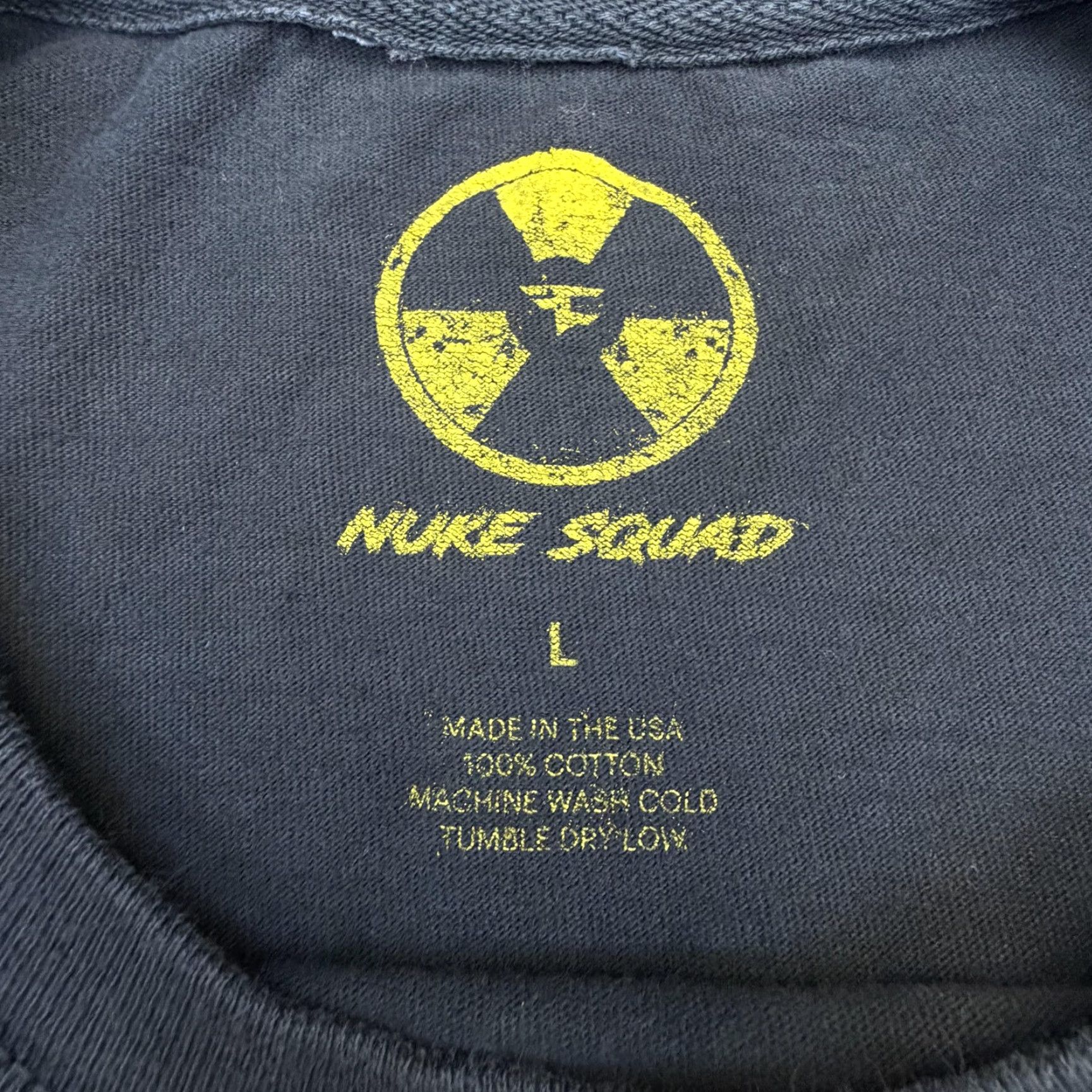 Vintage Nuke Squad Shirt Mens Large Black Turn Me Up Never Down Volume 2 Tee Graphic USA Size US L / EU 52-54 / 3 - 7 Thumbnail