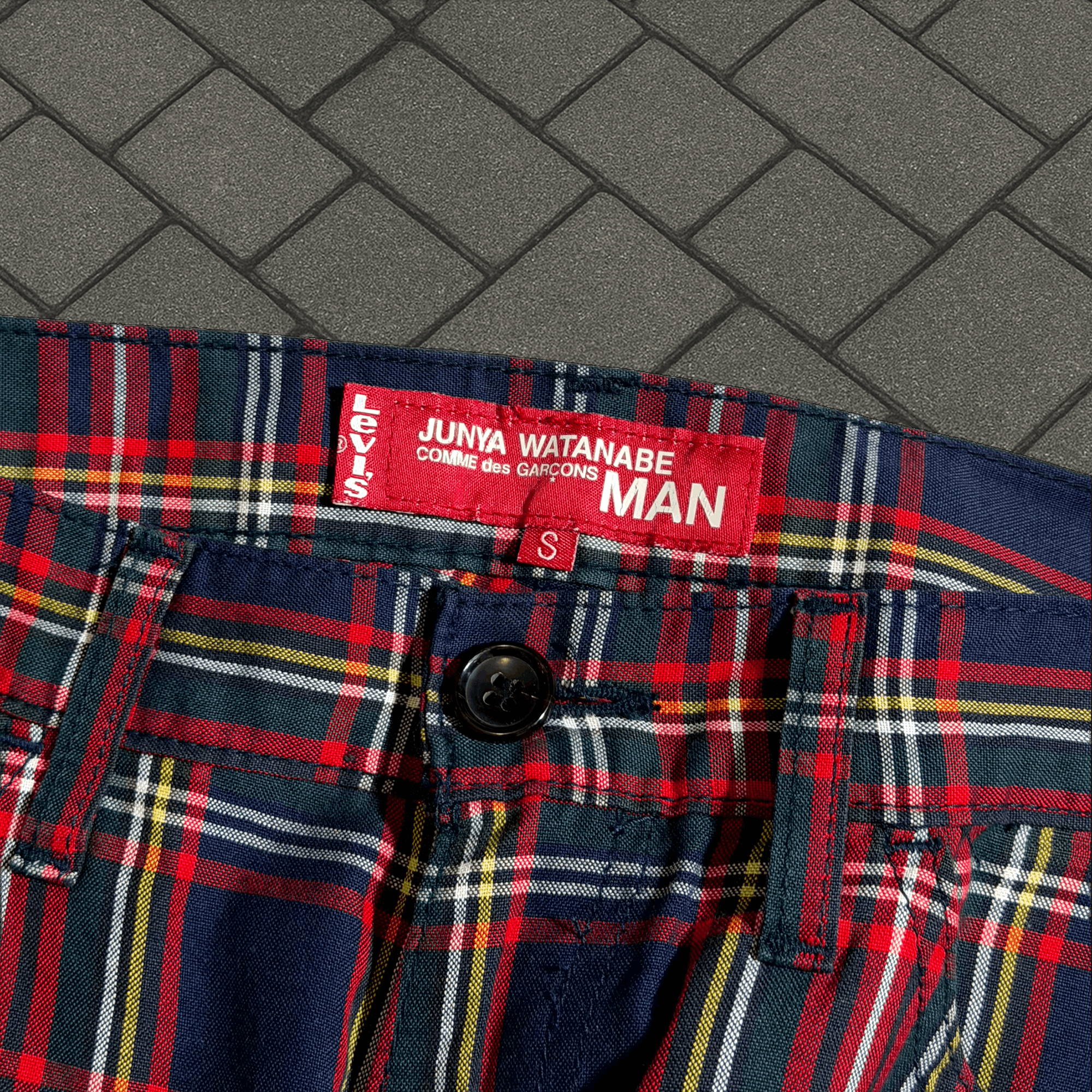 Junya Watanabe AD2001 Junya Watanabe Plaid Poem Pants Size US 30 / EU 46 - 3 Thumbnail