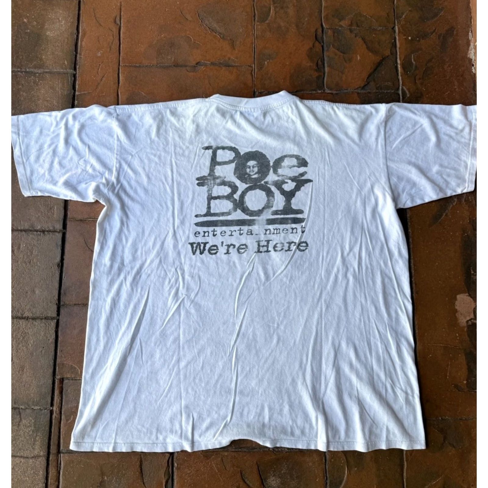 Vintage VINTAGE Touch of Gold T-Shirt 4XL White Short Sleeve Crew Neck Men 90s Miami Poe Boy Entertainment Logo Size US XXL / EU 58 / 5 - 3 Thumbnail