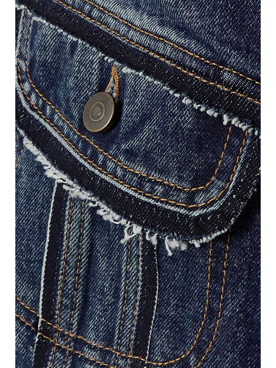 Maison Margiela o1y0625 Denim Jacket in Blue Size XS / US 0-2 / IT 36-38 - 4 Thumbnail