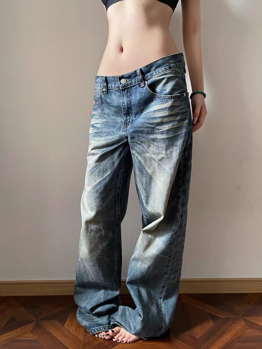 Jean Washable baggy distressed jeans Size US 30 / EU 46 - 1 Thumbnail