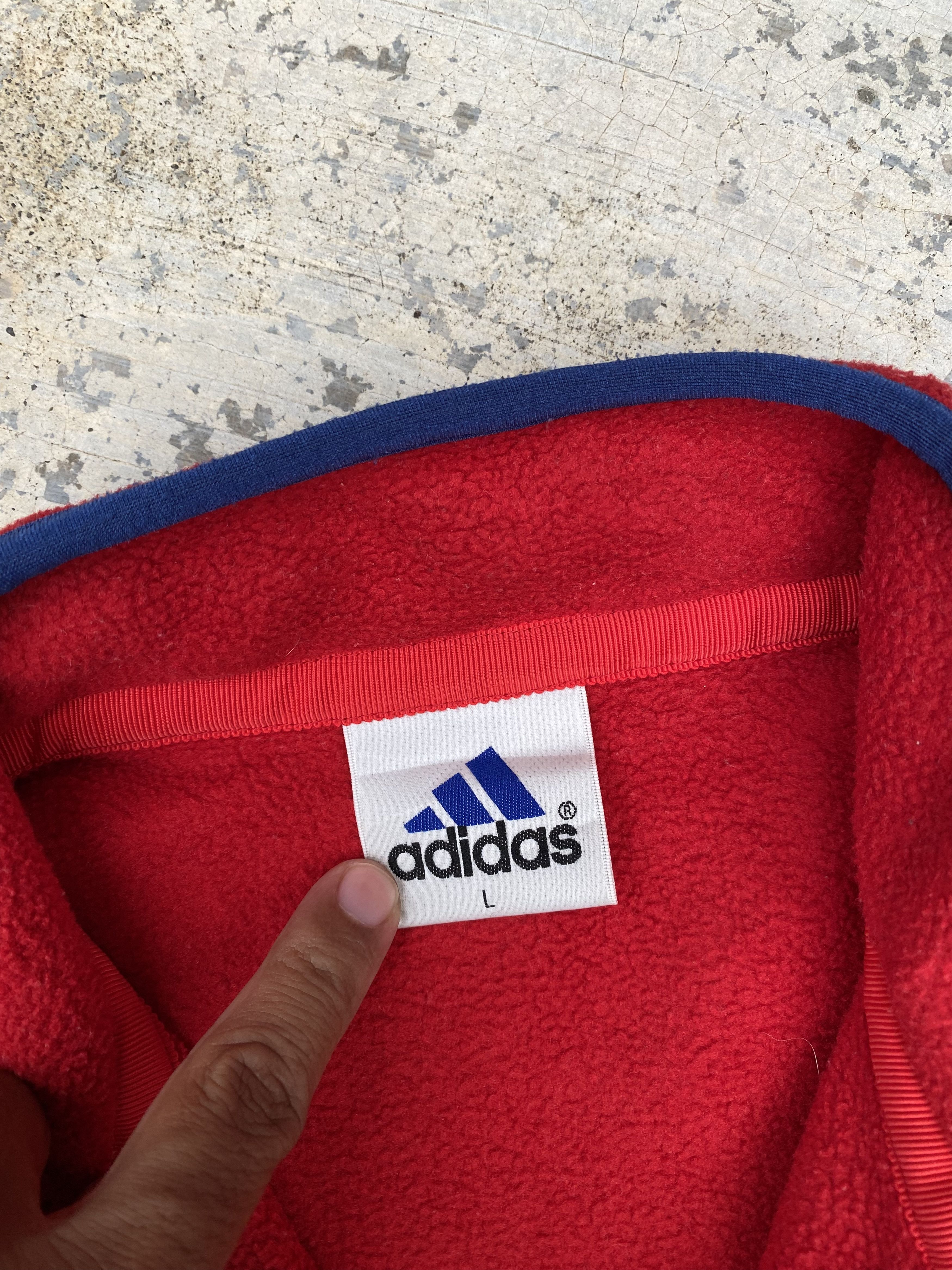 Adidas × Descente AW Vintage Adidas by descente half zipper fleece sweater Size US L / EU 52-54 / 3 - 6 Thumbnail