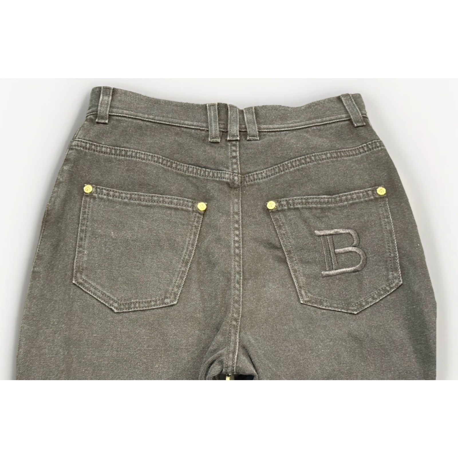 Balmain VINTAGE Balmain Paris Men Jeans Skinny Denim Black Size 27x29.5 Size US 27 - 3 Thumbnail