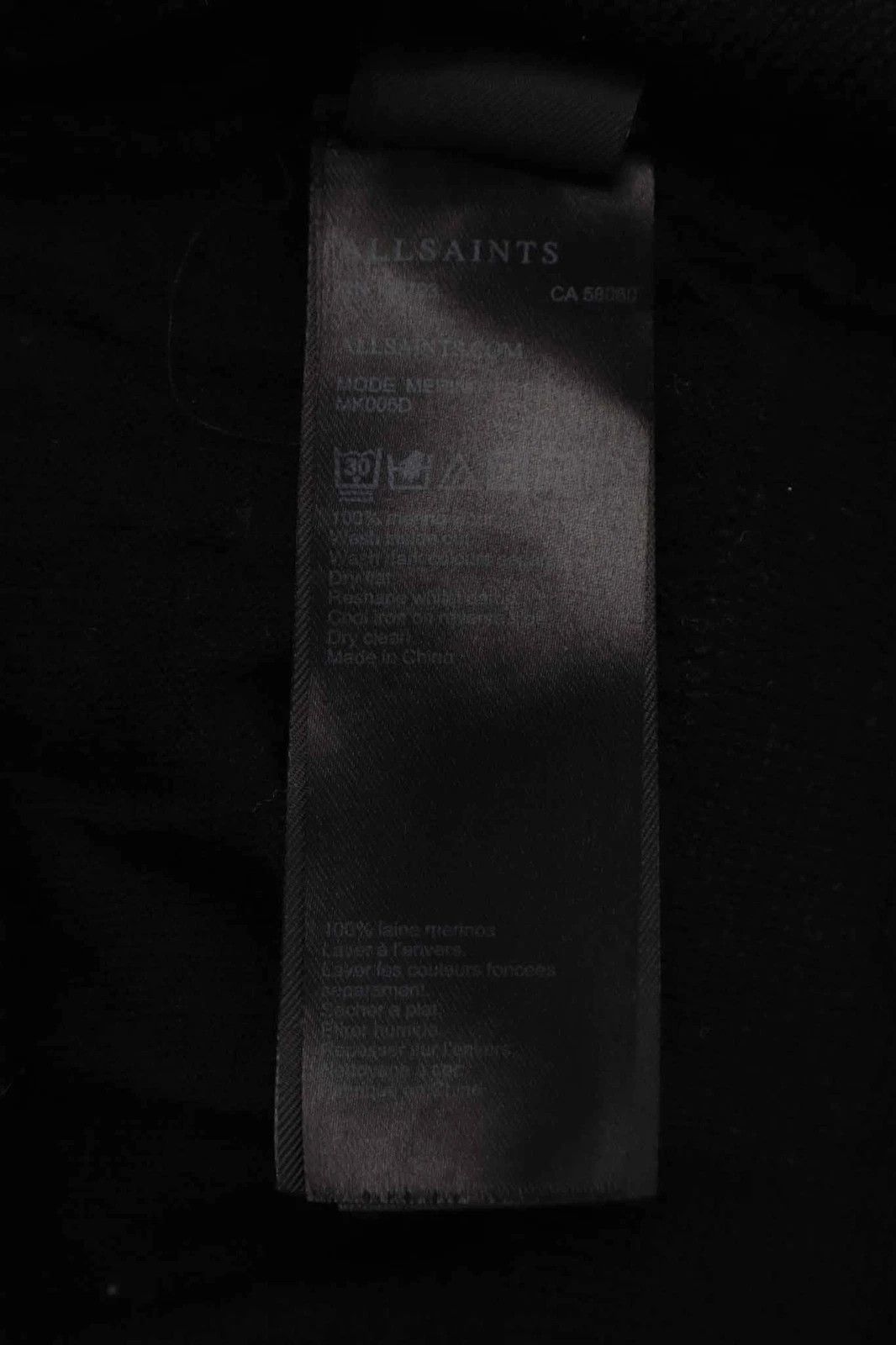 Allsaints AllSaints Mode Merino Long Sleeve Polo Shirt Black Size US M / EU 48-50 / 2 - 6 Thumbnail