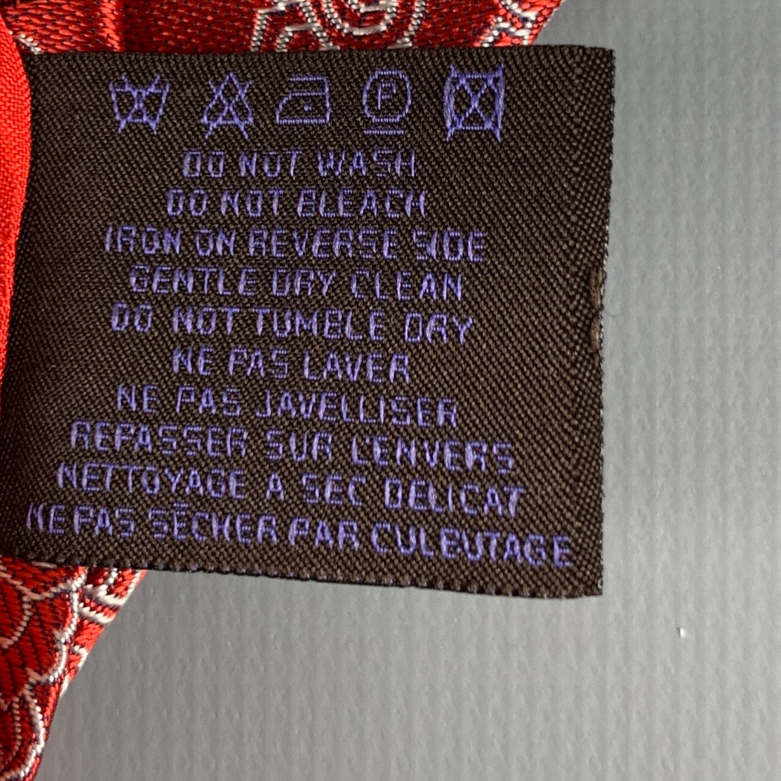 Etro ETRO Red White Paisley Silk Jacquard Tie Size ONE SIZE - 5 Thumbnail