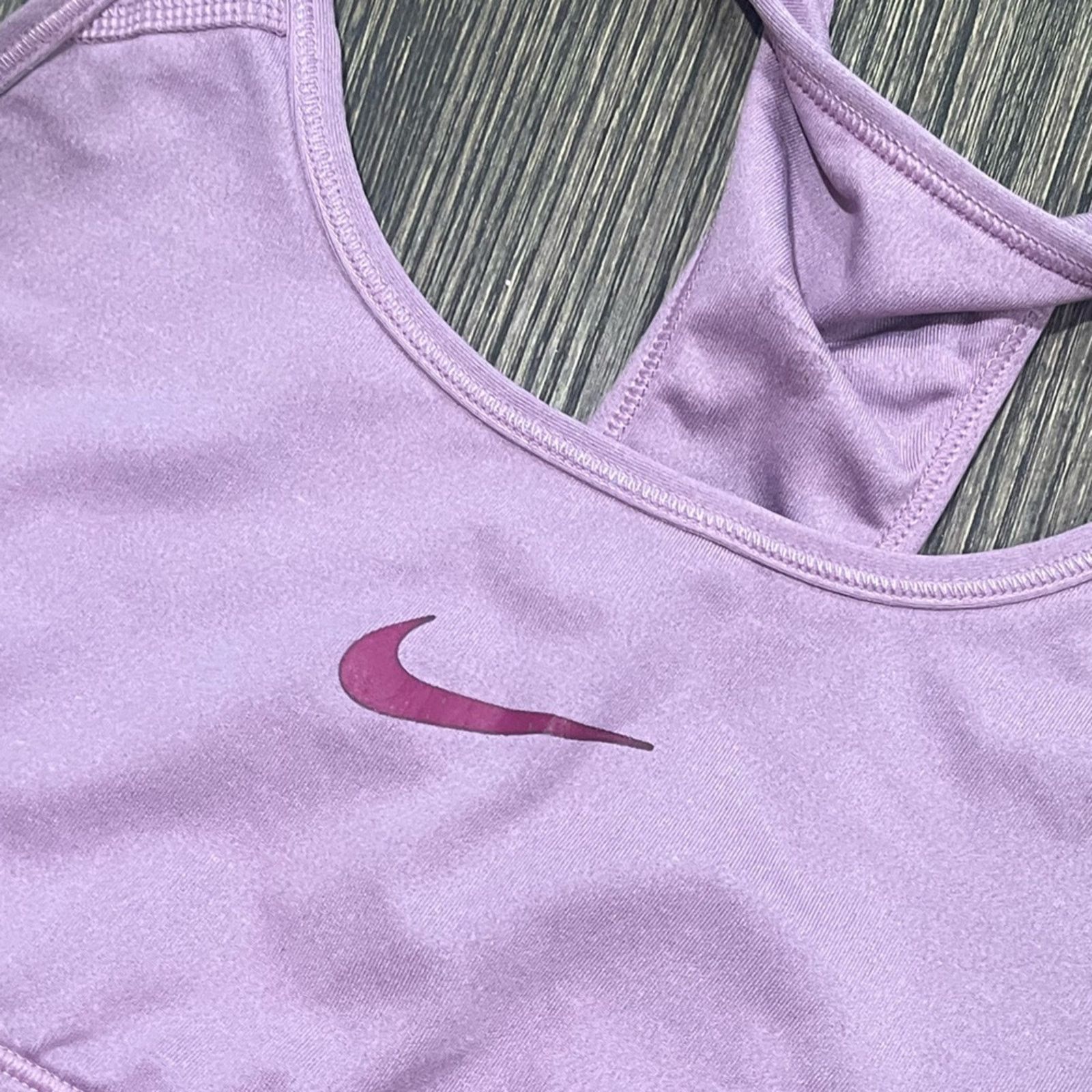 Nike Nike Dri-Fit Womens Sports Bra Racerback Swoosh Size M Size M / US 6-8 / IT 42-44 - 3 Thumbnail